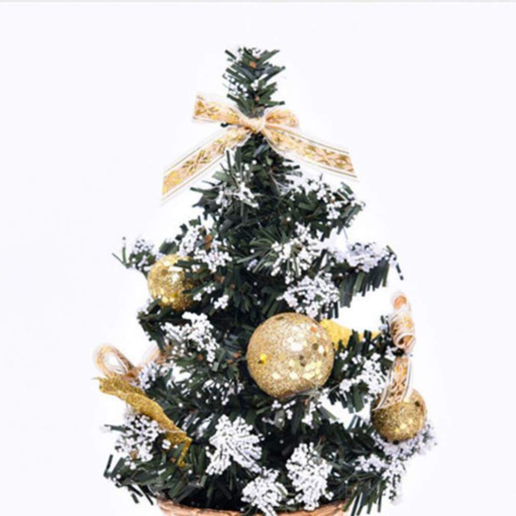 VOSAREA 2-Pack Mini Artificial Pine Christmas Trees - Xmas Table Decor, Wedding Centerpiece, Holiday Ornaments for Festive Home & Party Decorations | Perfect for Christmas Tablescapes, Wedding Receptions, and Seasonal Home Styling