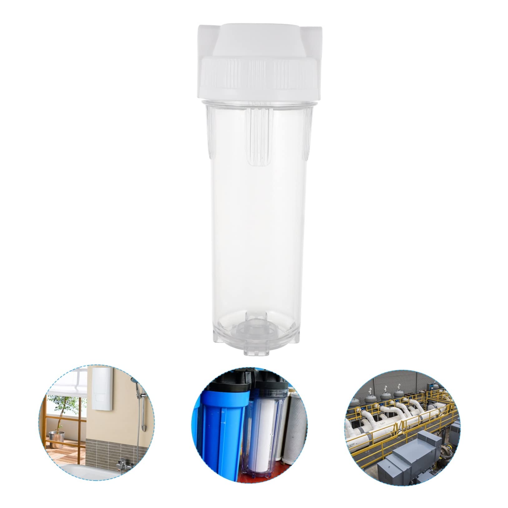 Kisangel 10 Inch Water Filter Bottle - Sediment Faucet Filter, Leakproof & Durable for Outdoor, Travel, and Emergency Use