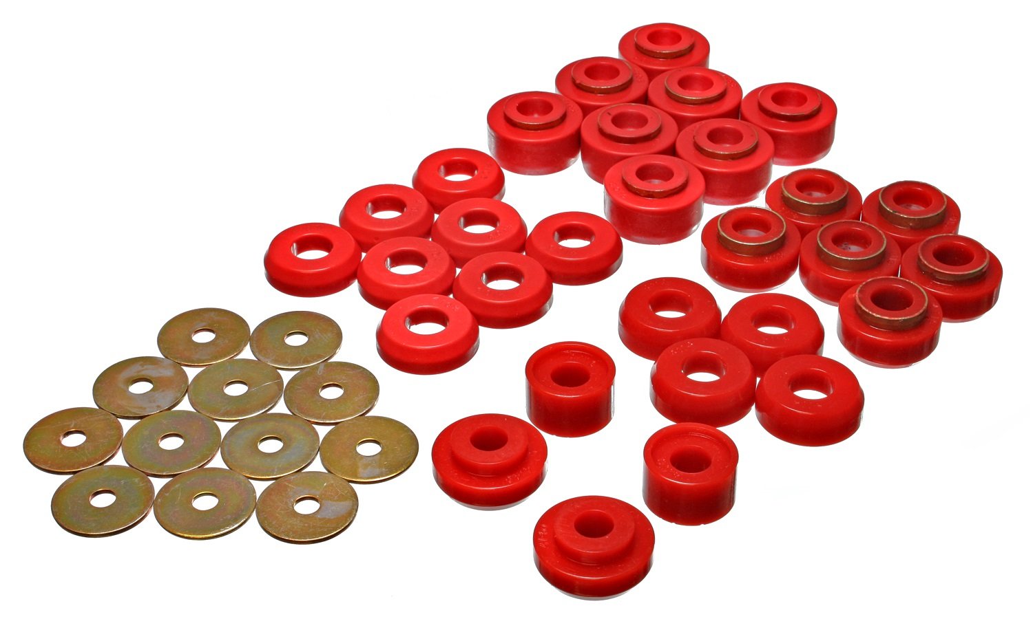 Energy Suspension 3.4136R Body Mount Bushing Kit for Chevy Silverado 1500 4 Door - Durable Rubber Replacement for Smooth Ride & Reduced Vibration - Perfect for Off-Roading & Daily Commuting