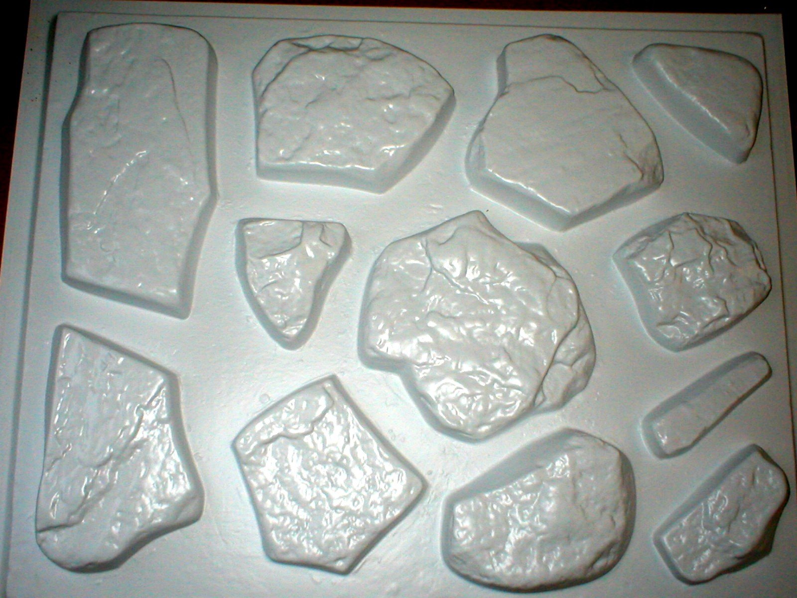 5-Piece Large Flagstone and Fieldstone Mold Set OAF-02 - Perfect for DIY Garden Paths, Patio Stones, and Landscape Projects