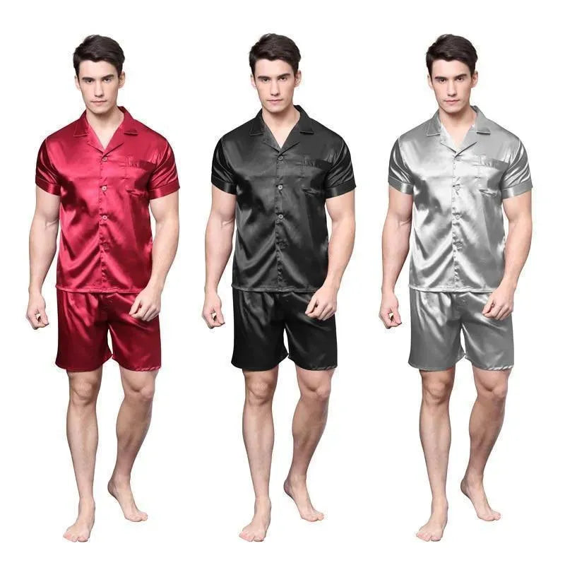 Comfortable Men's Pajama Set - Soft Cotton Sleepwear for Lounge & Nightwear - Perfect for Relaxing at Home, Bedtime & Sleepovers