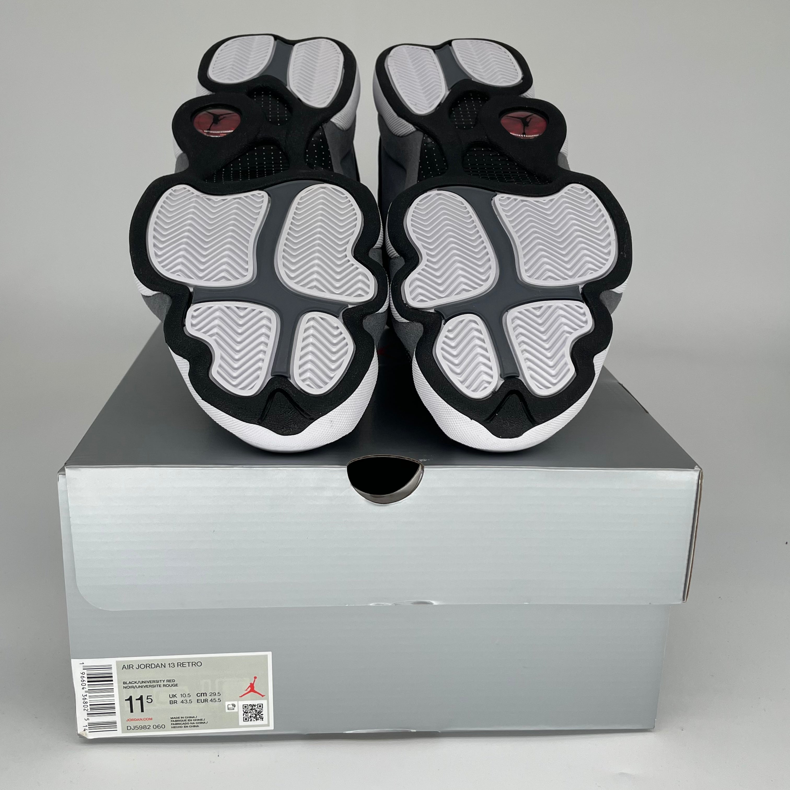 Original Air Jordan 13 Retro 'Black Flint' Men's Basketball Shoes Size 11.5 (DJ5982-060) - Perfect for Streetwear & Court Performance