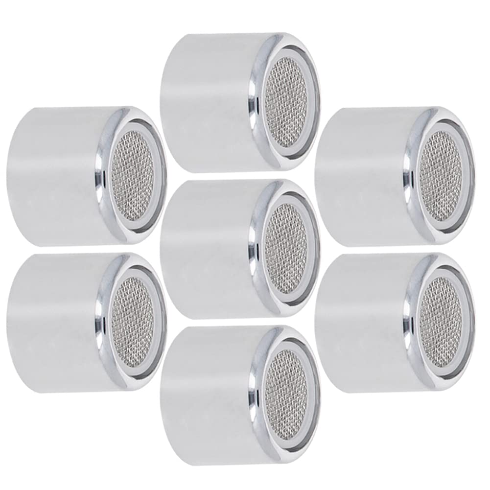 Yinpecly 20mm Female Thread Sink Faucet Aerator - 7PCS Kitchen Faucet Sprayer Replacement with Fine Tooth & Plating for Better Water Pressure - Perfect for Home Kitchen, RV, and Outdoor Use