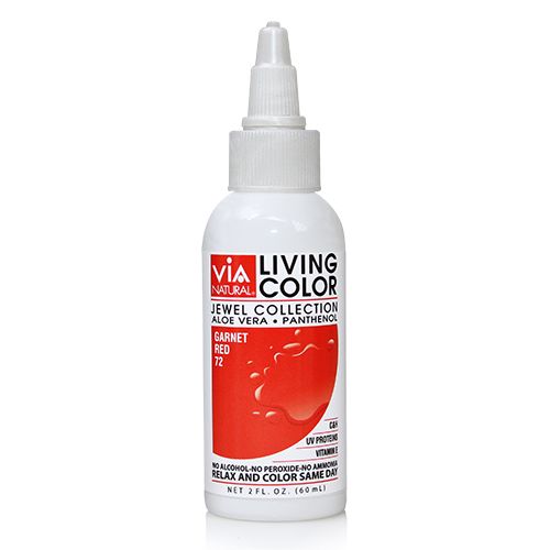 VIA NATURAL LIVING COLORS Jewelry Collection - 2oz Organic Hair Dye for Vibrant, Long-Lasting Color | Perfect for DIY Hair Coloring at Home & Salon Use