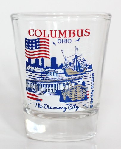 Columbus Ohio Shot Glass - Great American Cities Collection - Perfect for Collectors, Gifts & Bar Decor