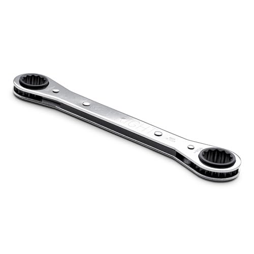 Wright Tool 9387 12-Point Ratcheting Box Wrench Set (4-Piece) - Professional Automotive & DIY Repair Tools for Tight Spaces