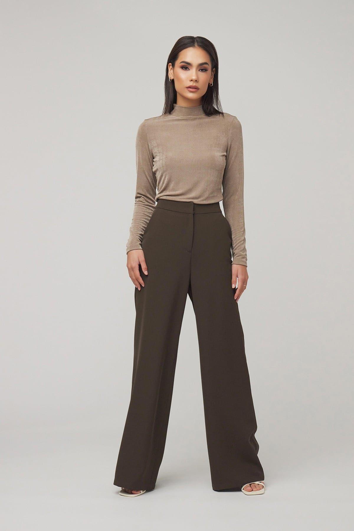 Carolina Women's Casual Pants in Brown - Comfortable & Stylish for Everyday Wear, Office, and Travel