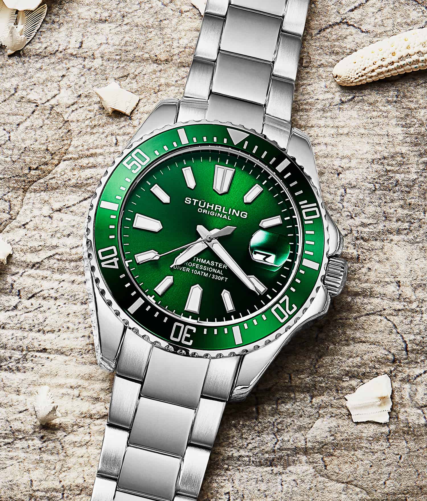 Depthmaster 3950A 42mm Quartz Diver Watch - Waterproof Luxury Dive Watch for Men - Perfect for Scuba Diving, Swimming & Outdoor Adventures