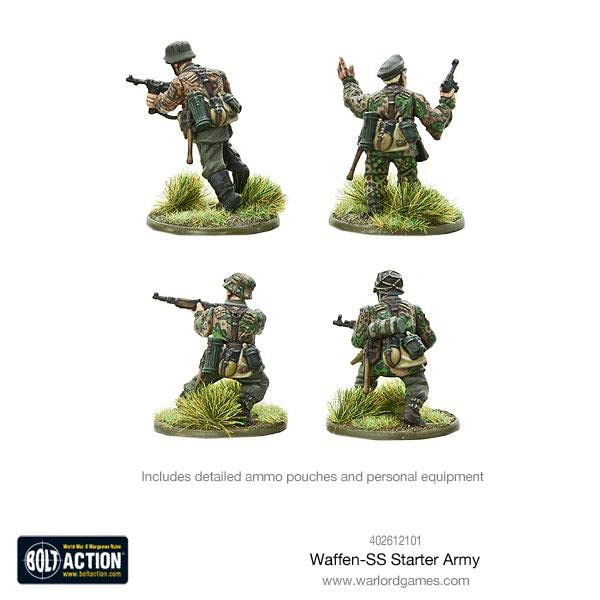 Warlord Games Bolt Action: Waffen SS Starter Army - WWII German Miniature Wargaming Set for Tabletop Battles & Historical Strategy Games