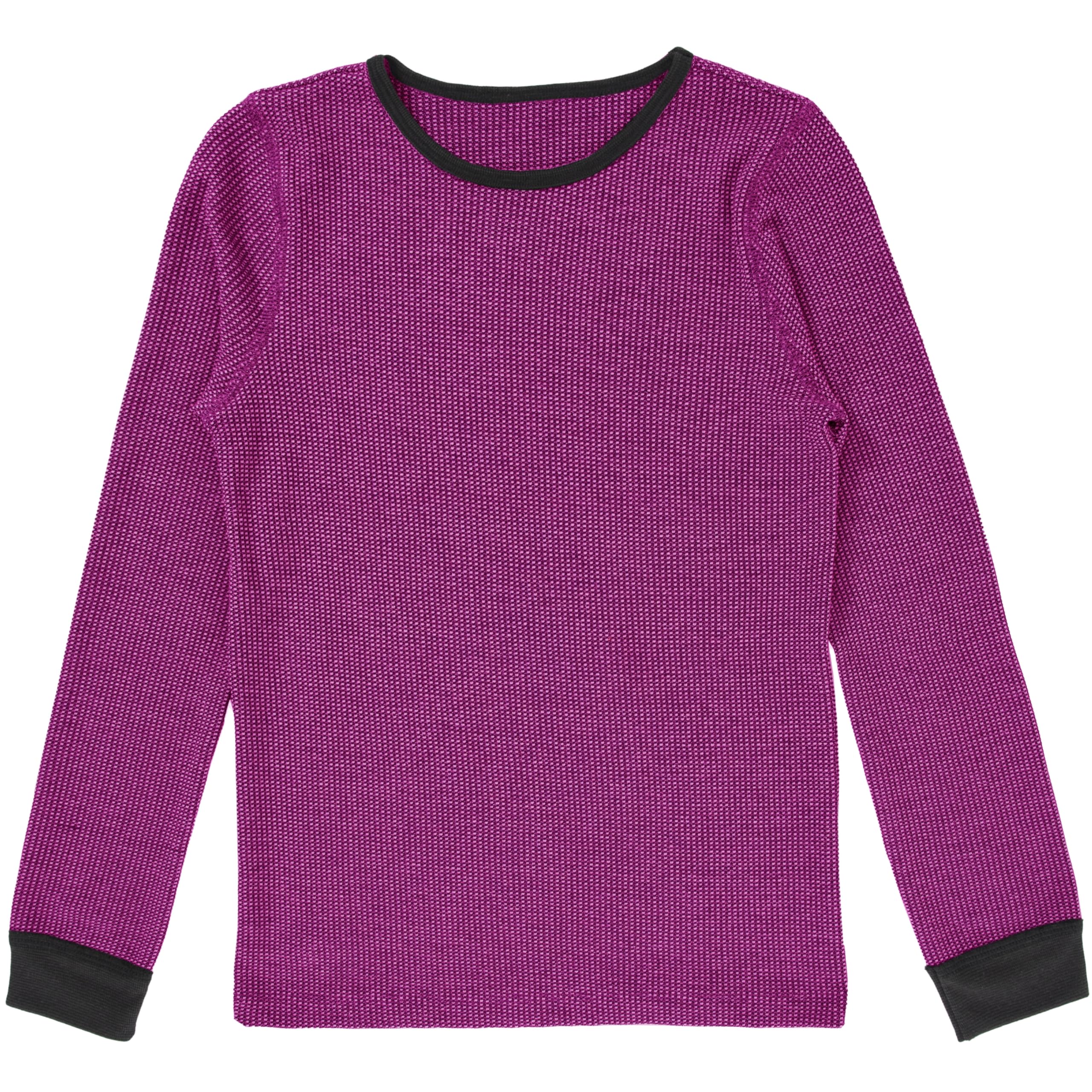 Fruit of the Loom Girls' Premium Thermal Waffle Underwear Set - Soft Cotton Long Sleeve Shirt & Pants for Winter Warmth - Perfect for Cold Weather, Layering & Indoor Comfort