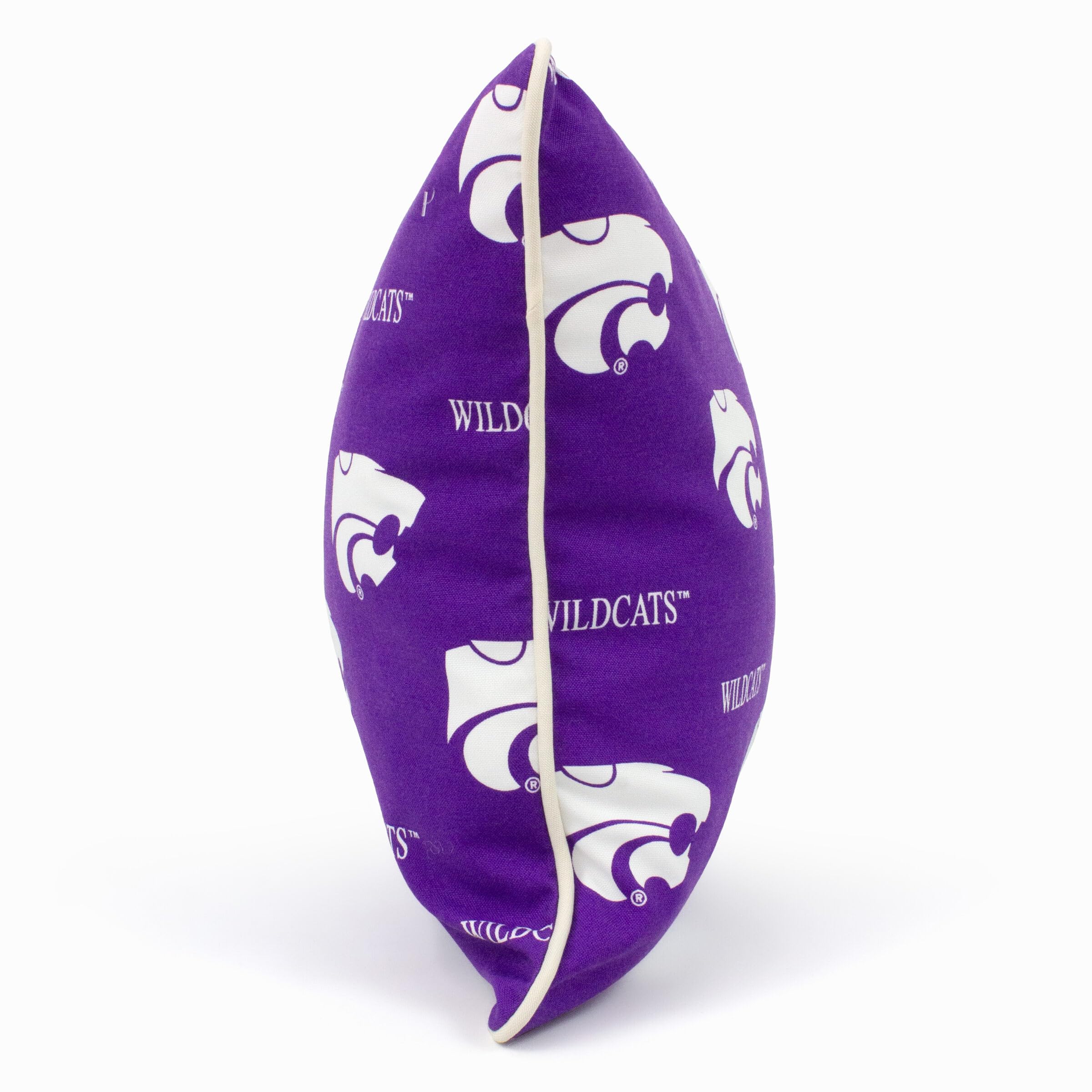 Kansas State Wildcats Decorative Throw Pillow 16x16 Inches - Soft Outdoor & Indoor College Covers for Dorm, Sofa, Bed, Porch