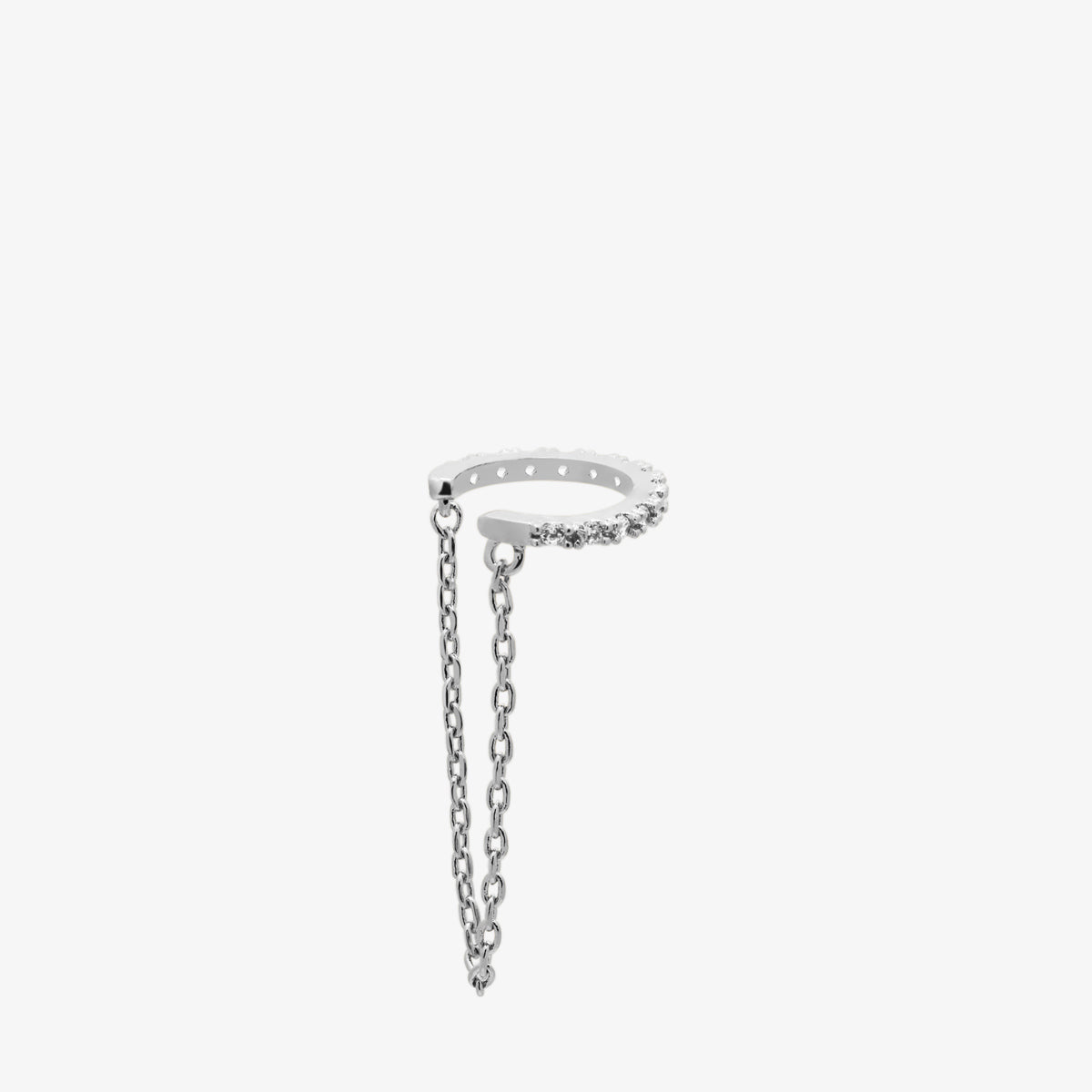 Sparkle Chain Drop Ear Cuff - Elegant Boho Dangle Earrings for Women, Gold & Silver Statement Jewelry - Perfect for Parties, Weddings & Everyday Wear