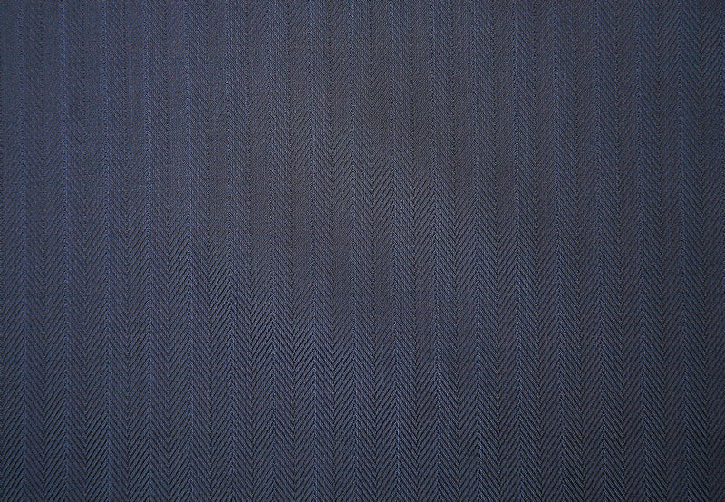 Blue Herringbone Lining Fabric - Premium Quality for Tailoring, Upholstery & DIY Crafts | Perfect for Jackets, Handbags & Home Decor Projects