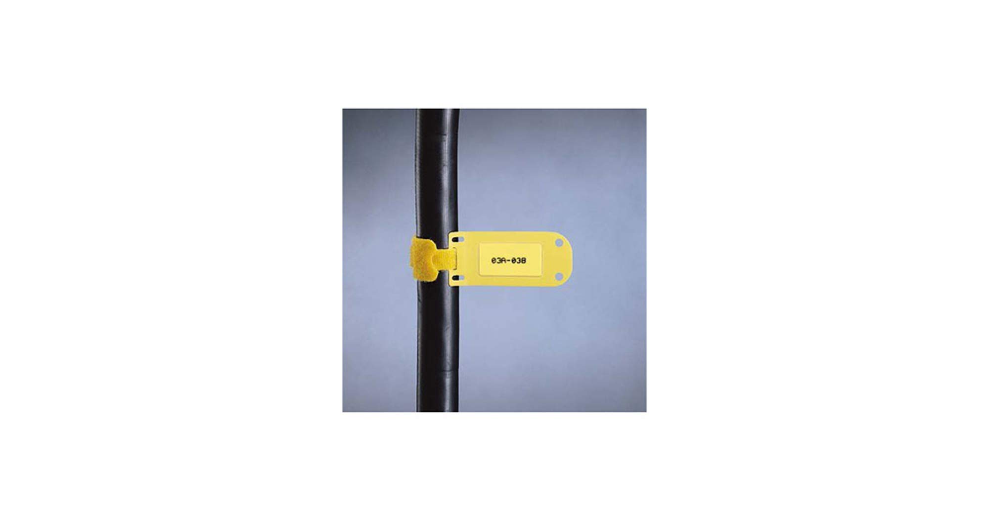 Panduit SLCT-YL Self Laminating Vinyl Cable Marker Holder - Yellow (25-Pack) | Durable Wire Label Organizer for Network, Data Center & Office Cable Management