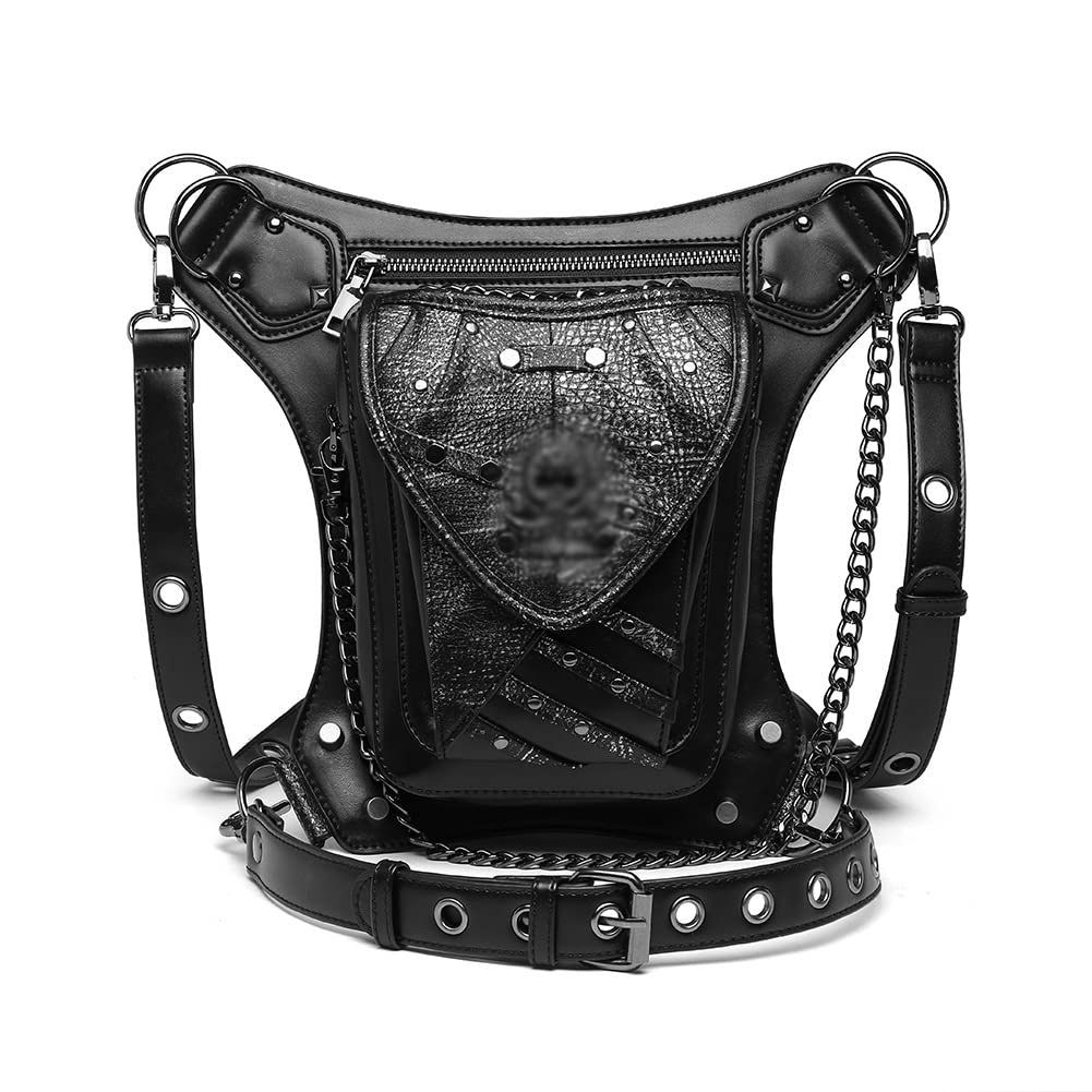 BDYCZ Leather Crossbody Bag for Women & Men - Stylish Waist Leg Pack, Motorcycle Thigh Hip Belt, Messenger Shoulder Bag - Perfect for Travel, Cycling & Outdoor Adventures