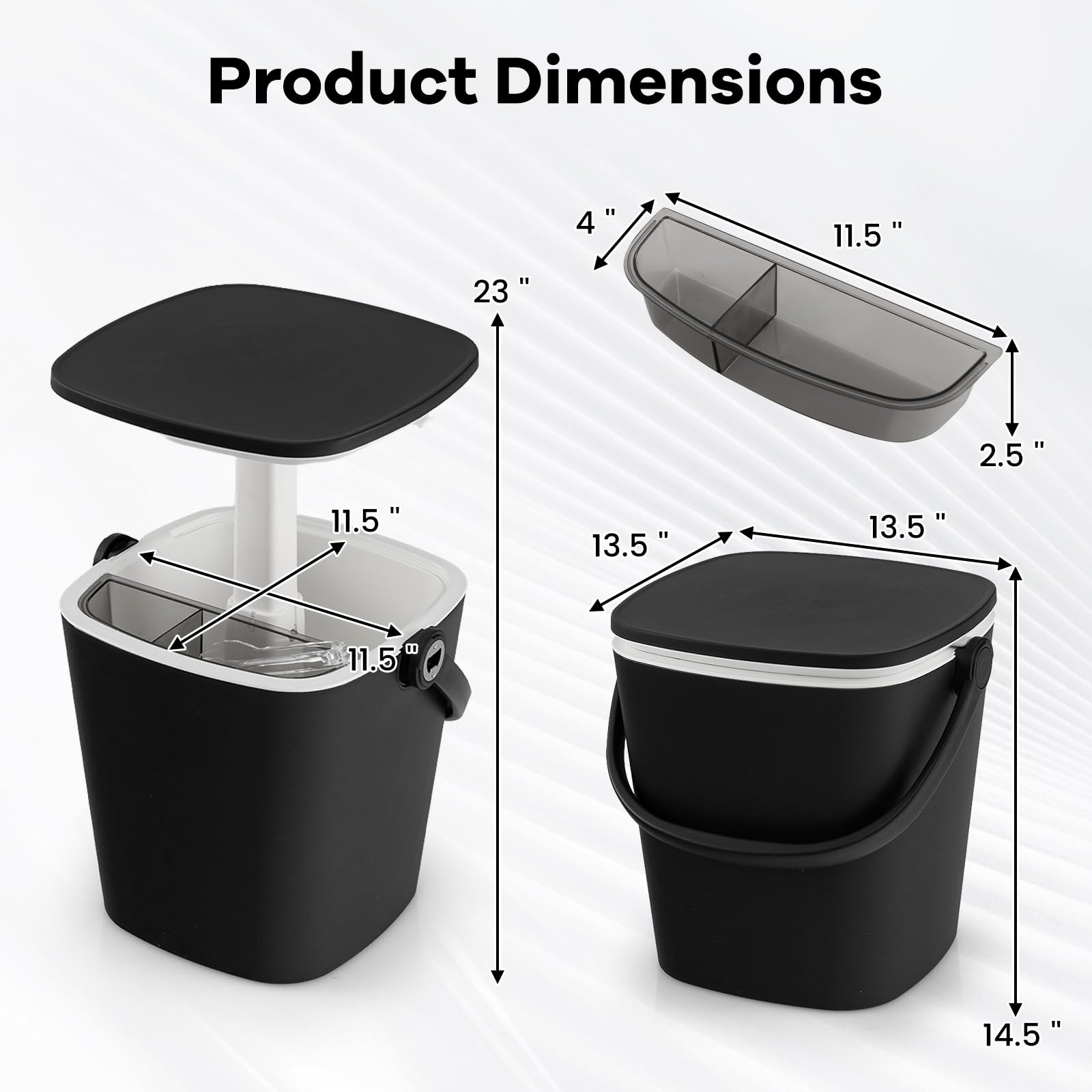 Goplus 4 Gallon All-Weather Cooler Table with Handle - Portable 3-in-1 Outdoor Beer & Wine Cooler with Bottle Opener & Lift Top Lid - Perfect for Patio, Poolside, Camping, Picnic and Backyard Parties
