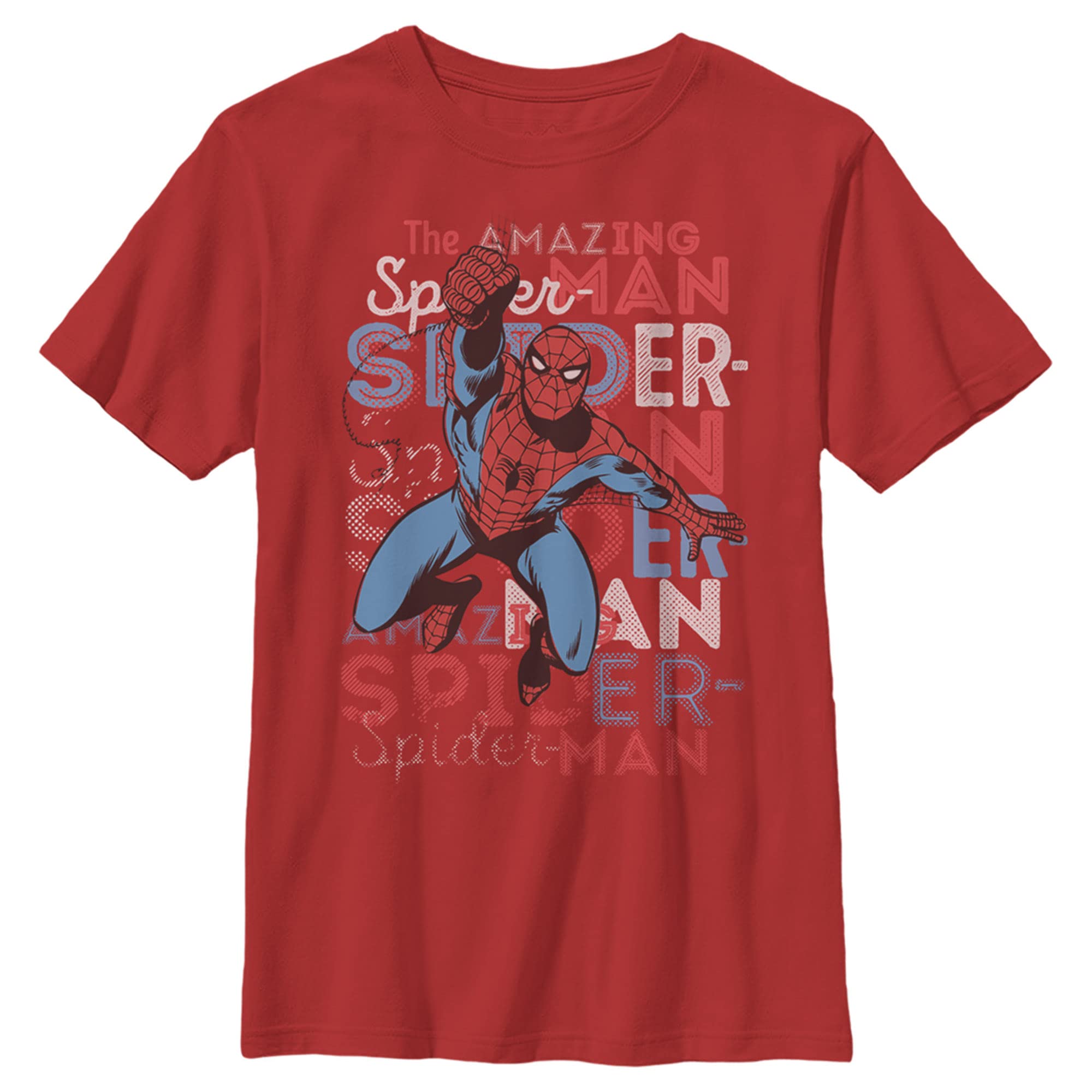 Marvel Boys Amazing Spider-Man Graphic Jump T-Shirt - Cool Superhero Costume for Kids Birthday & Halloween Party