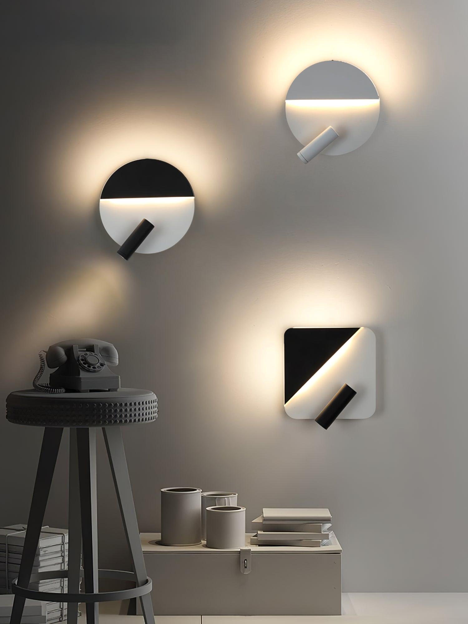 Kneeland Adjustable Rotatable Wall Lamp - Modern Swing Arm Sconce for Bedroom, Living Room, and Hallway Lighting