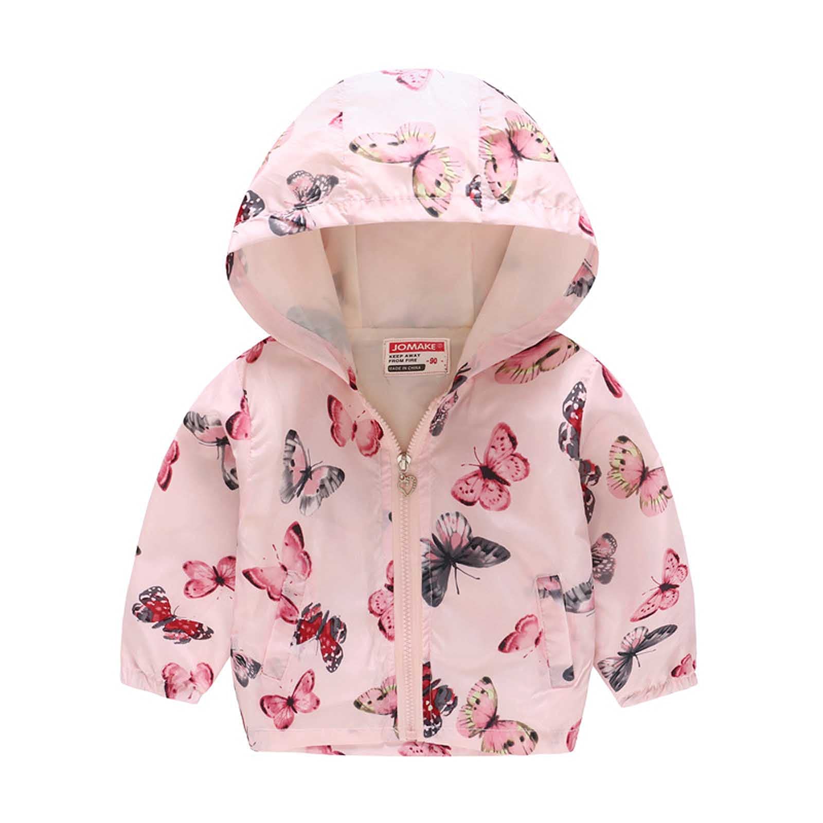 Kids Windproof Zip-Up Hooded Jacket for Boys & Girls - Lightweight Spring & Fall Outerwear for Toddlers & Babies | Perfect for Playground, School & Outdoor Adventures