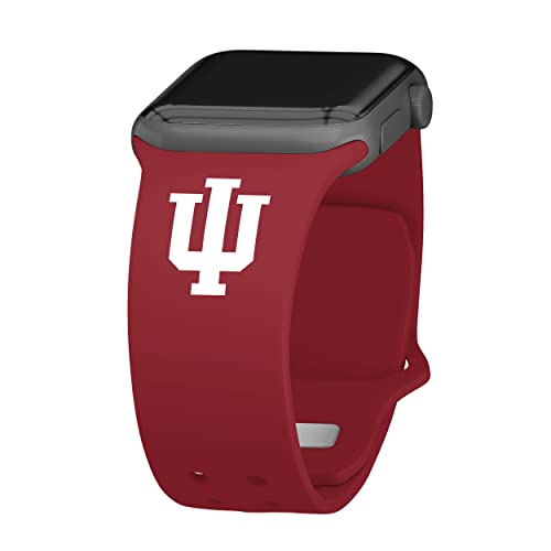 Indiana Hoosiers Apple Watch Bands - Soft Silicone Sport Wristband Compatible with Apple Watch Series 9/8/7/6/SE/5/4/3/2/1 - Perfect for Workouts, Running, Gym & Everyday Wear