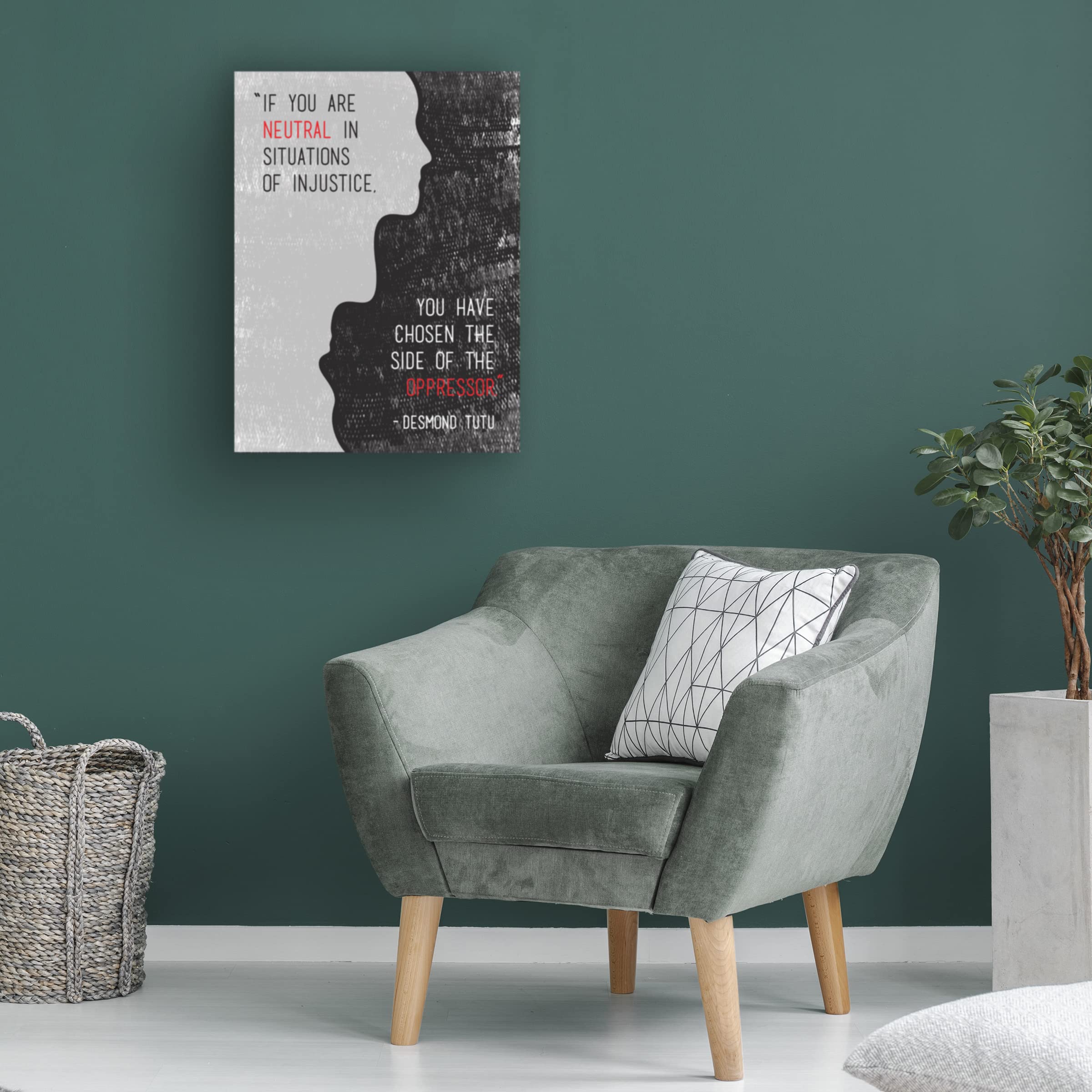Trademark Fine Art 'Injustice' Canvas Wall Art Print by Tenisha Proctor - Modern Home Decor for Living Room, Bedroom & Office
