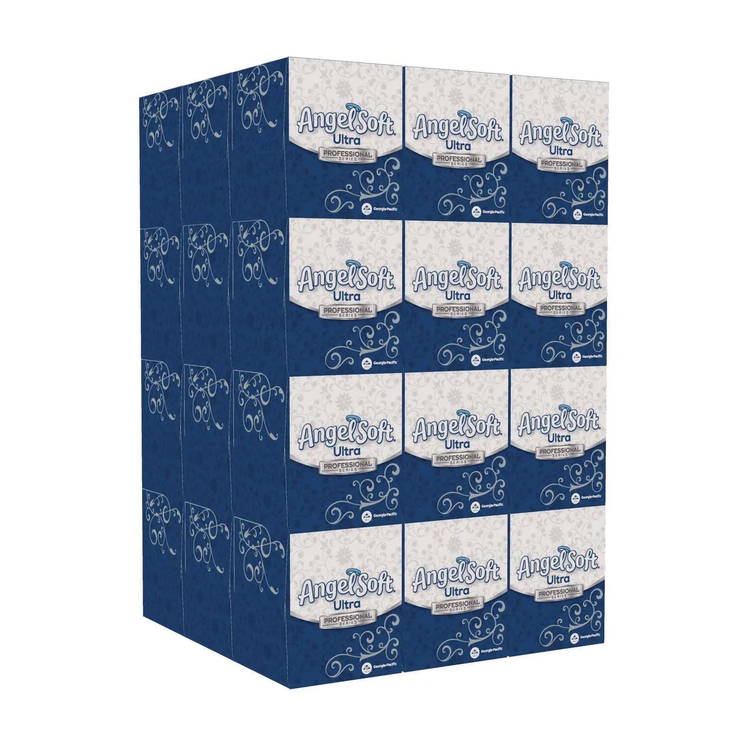 Angel Soft Ultra Facial Tissues, 2-Ply White Tissues, 96 Sheets per Box (36 Boxes) - Soft & Strong for Home, Office & Travel Use