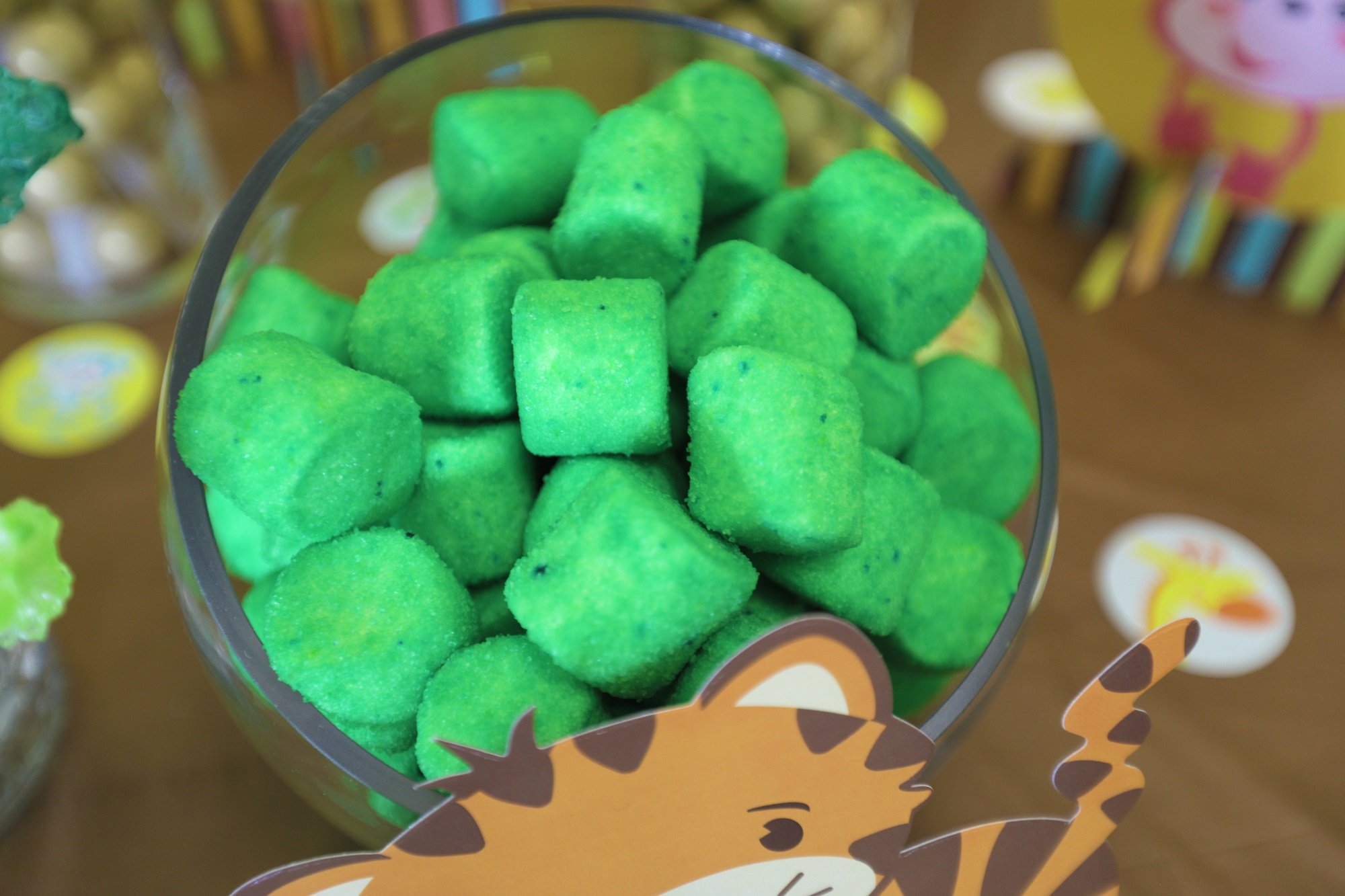 Premium Sugared Marshmallows - 2lb & 1lb Bulk Pack (Green, 1 Pound) - Perfect for Baking, Hot Cocoa & Campfire S'mores