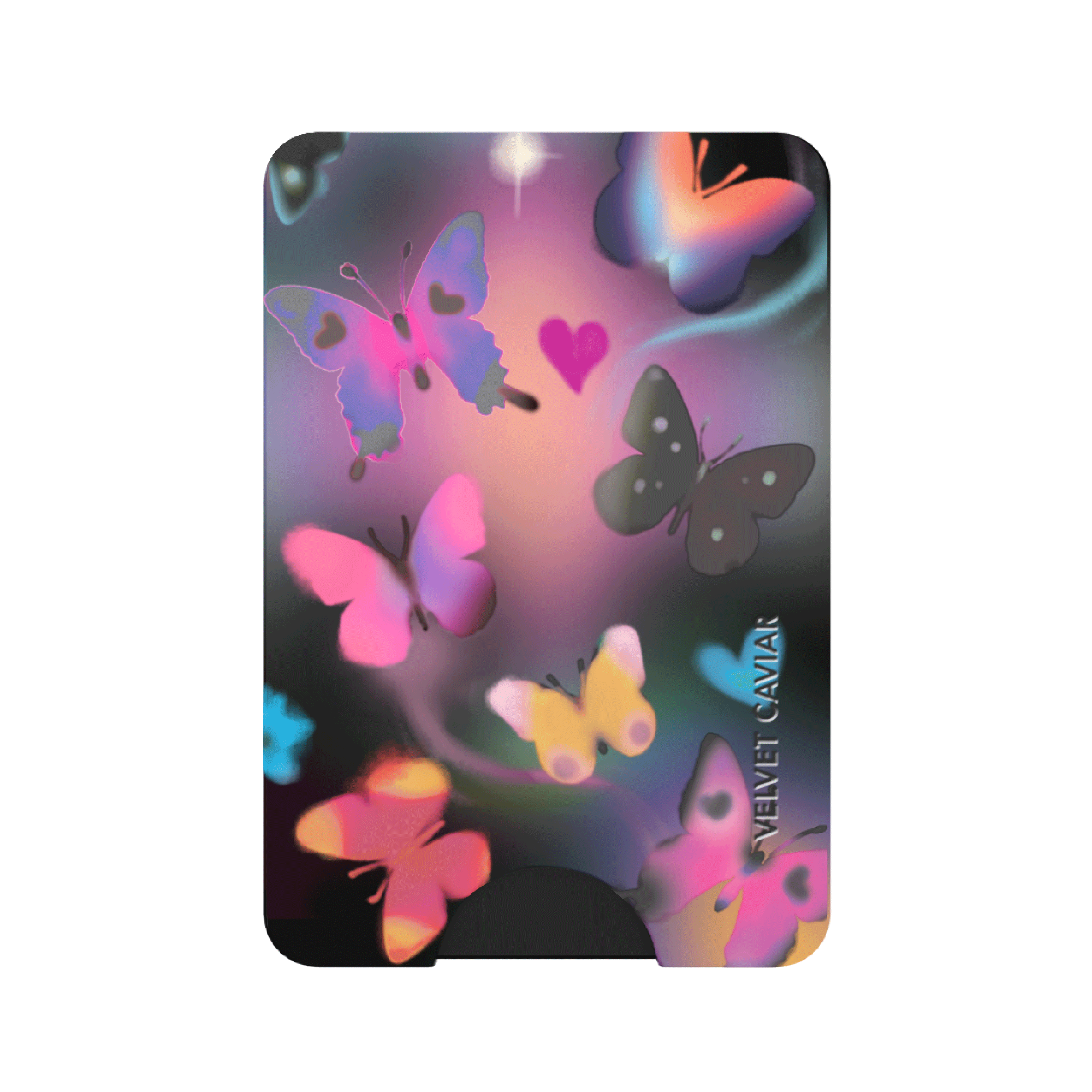 Aurora Butterfly MagSafe Wallet for iPhone - Slim RFID Blocking Leather Card Holder with Strong Magnetic Grip - Perfect for Travel, Shopping & Everyday Use