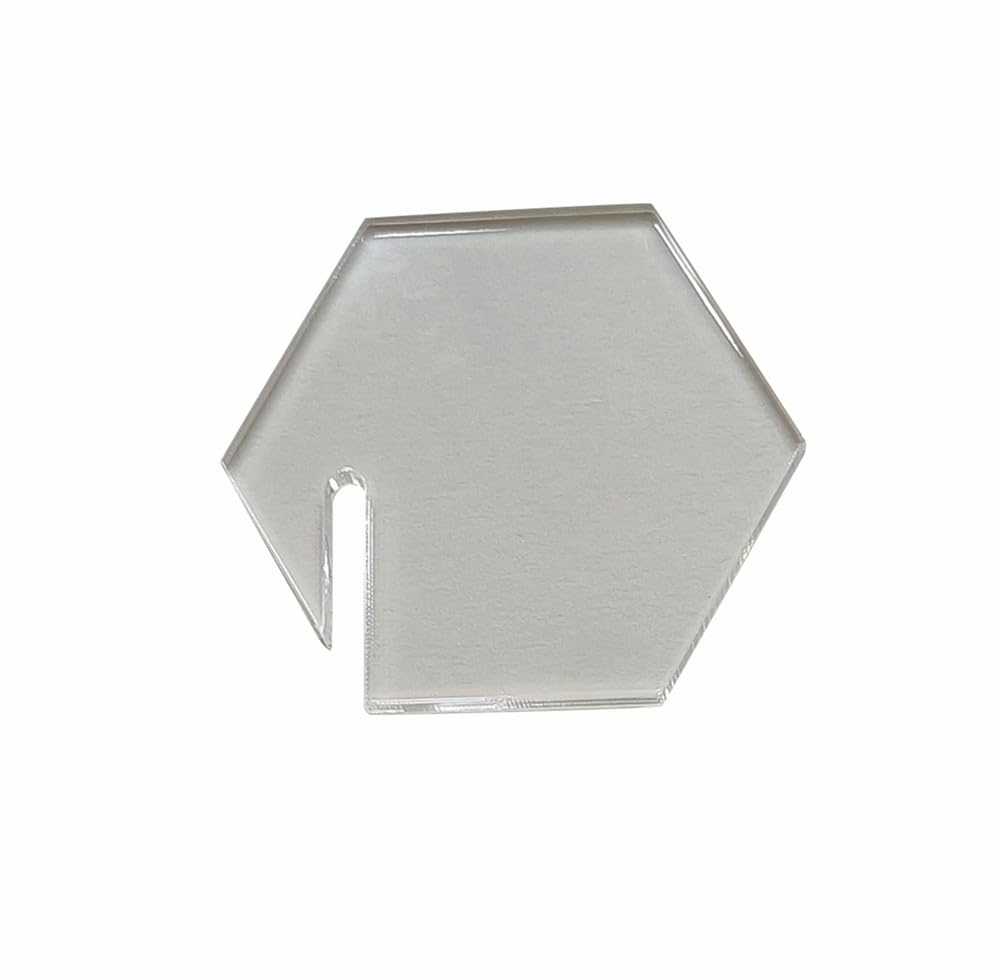 20pcs Clear Acrylic Blank Hexagon Champagne Glass Markers - Wedding Favors, Party Decorations, Baby Shower Supplies - Perfect for Drink Labeling, Table Setting & Event Decor