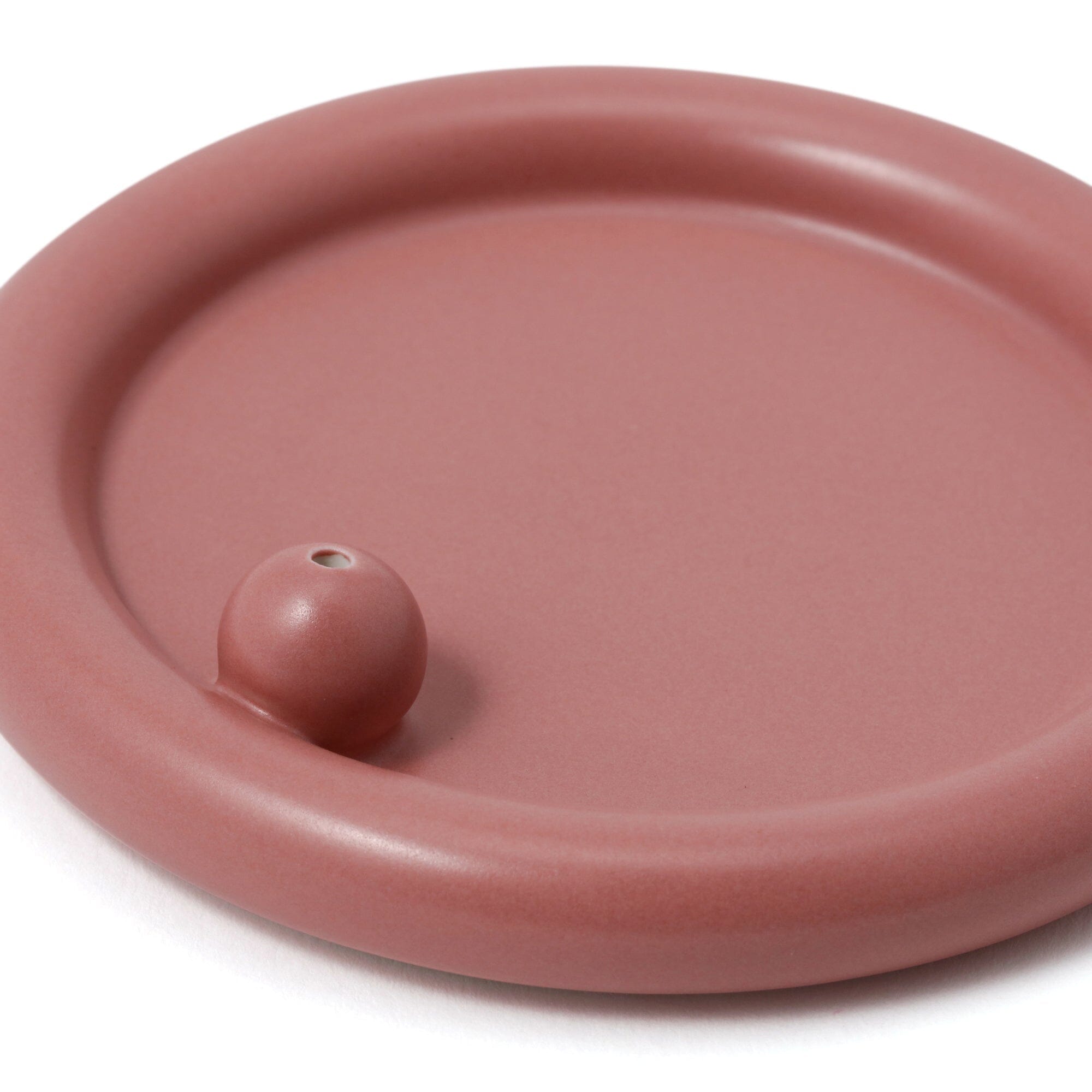 Elegant Pink Tea Incense Holder - Ceramic Aromatherapy Burner for Relaxation & Meditation | Perfect for Home, Office, Yoga & Spa Decor