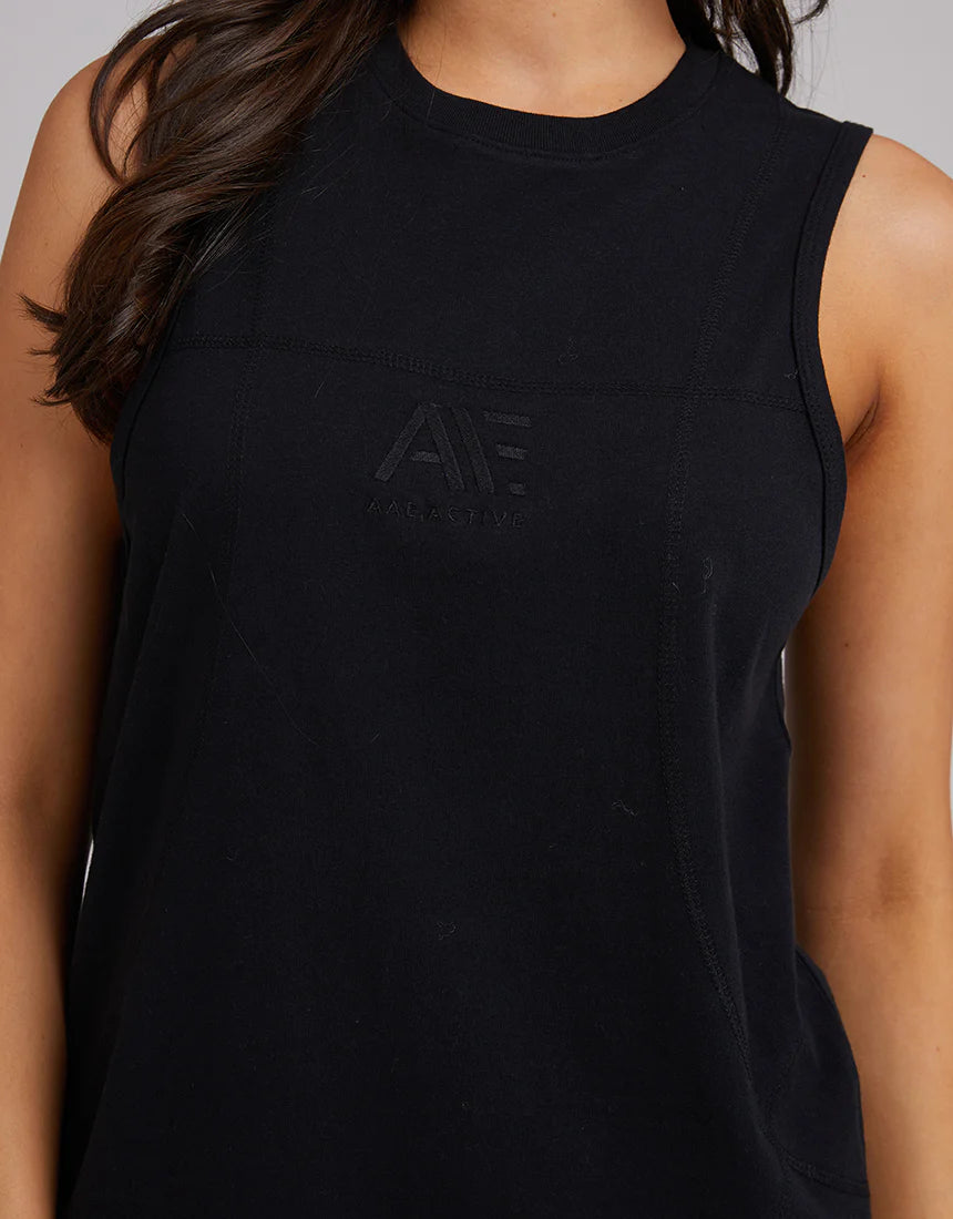 Anderson Tank Top for Women - Soft & Comfortable Black Stretch Cotton Casual Shirt | Perfect for Yoga, Gym, Running & Everyday Wear