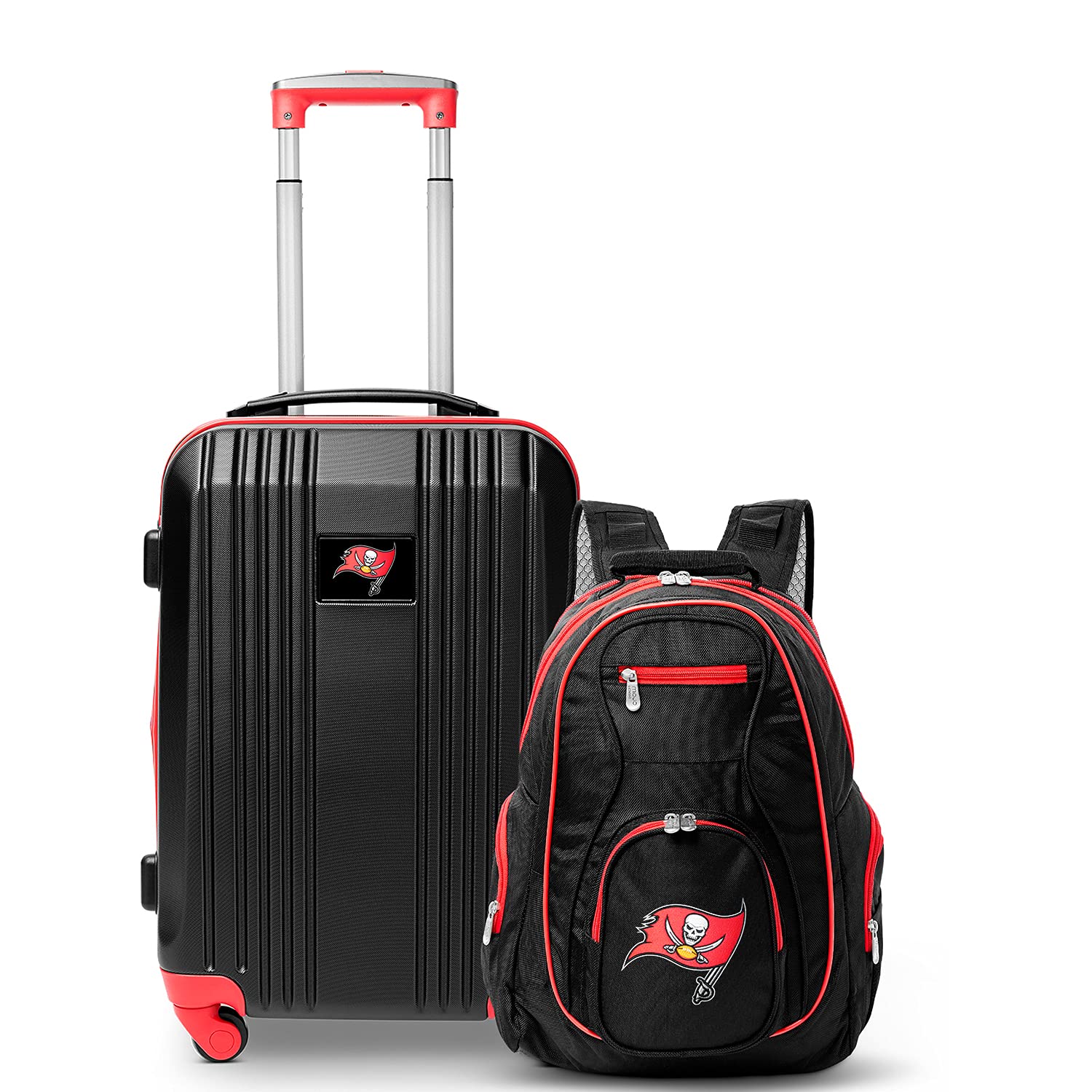 NFL 2-Piece Luggage Set - Durable Travel Suitcase with Wheels for Men & Women - Perfect for Airplane Carry-On & Road Trips