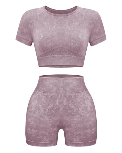 Short-sleeve + Shorts: Mauve