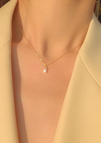 CLARA | 14K Gold Necklace for Women - Elegant Dainty Chain Jewelry Gift for Her, Perfect for Everyday Wear, Date Nights & Special Occasions