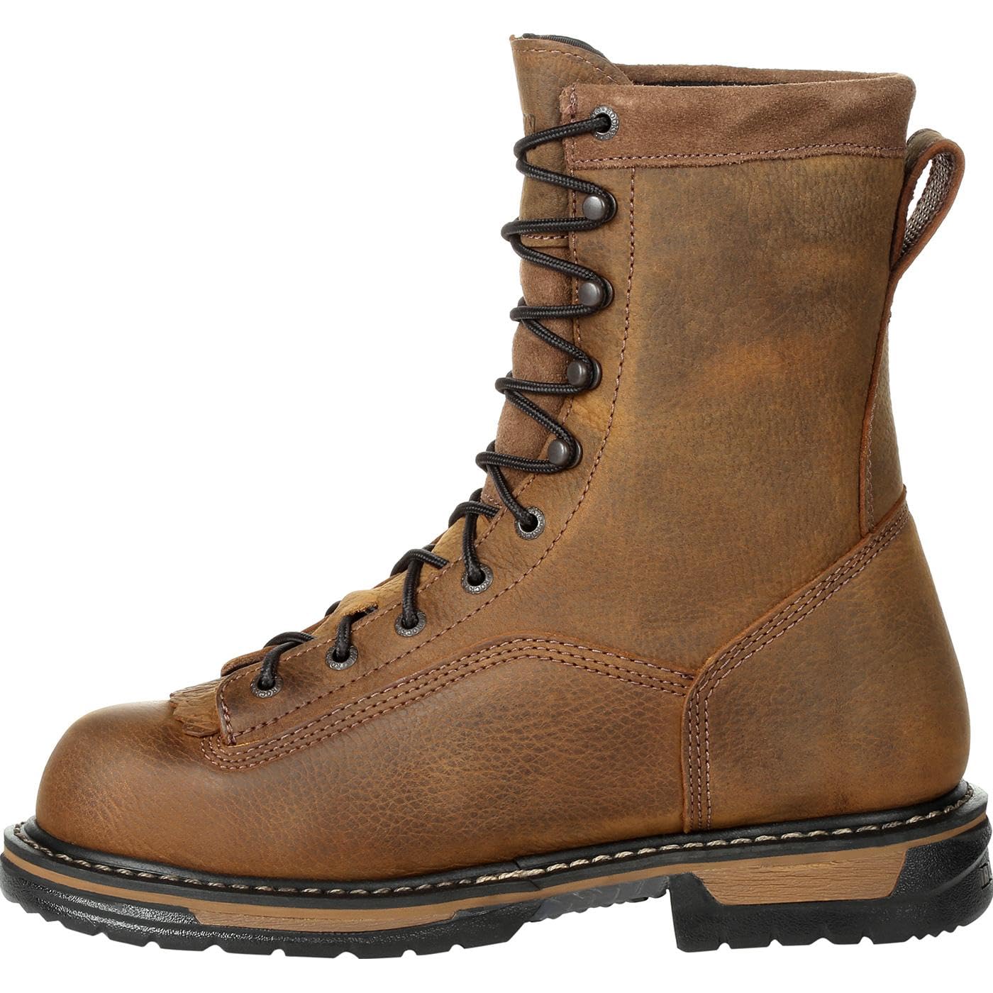 ROCKY IronClad Waterproof Work Boots for Men - Steel Toe Safety Shoes with Slip Resistance, Comfortable for Construction, Hiking & Outdoor Work