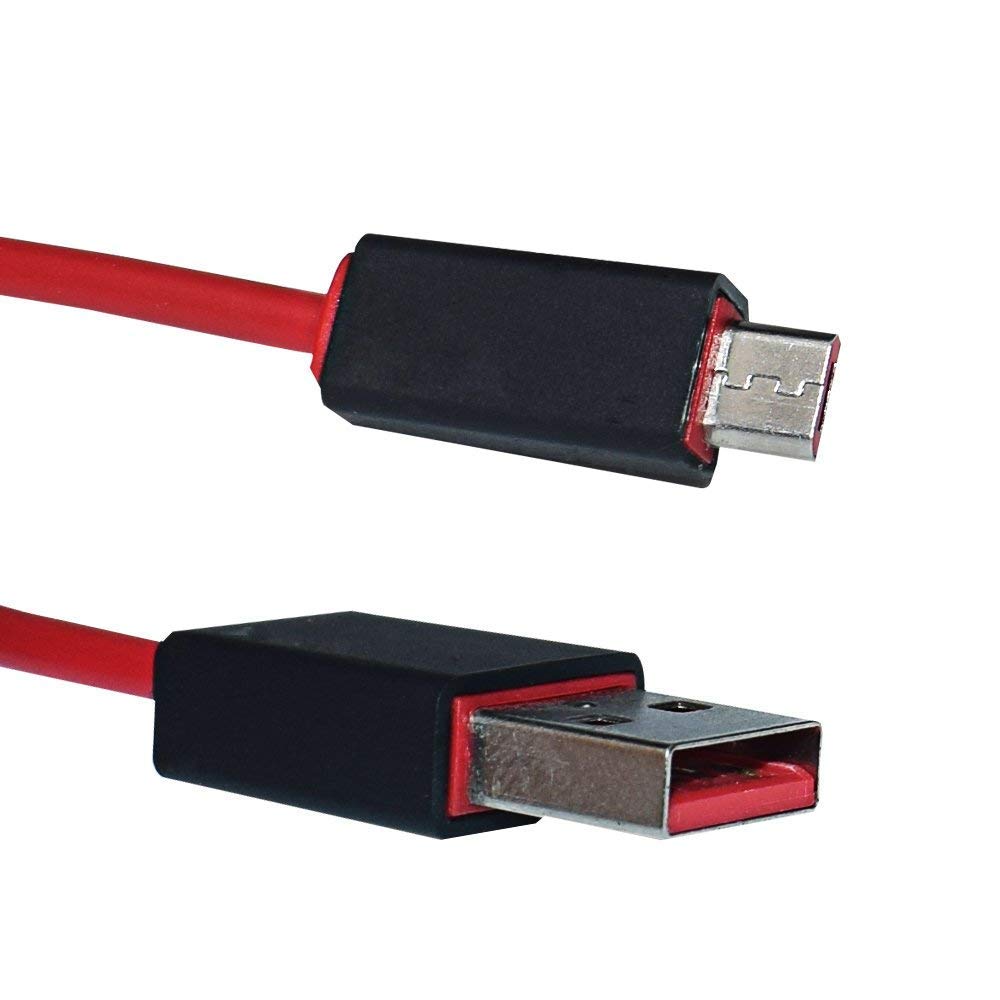 Premium USB Charging Cable for Beats Studio 3/2, Solo 3/2, Powerbeats 2/3 Wireless Headphones - Fast Charging & Durable (Red) - Perfect for Travel, Gym & Daily Use