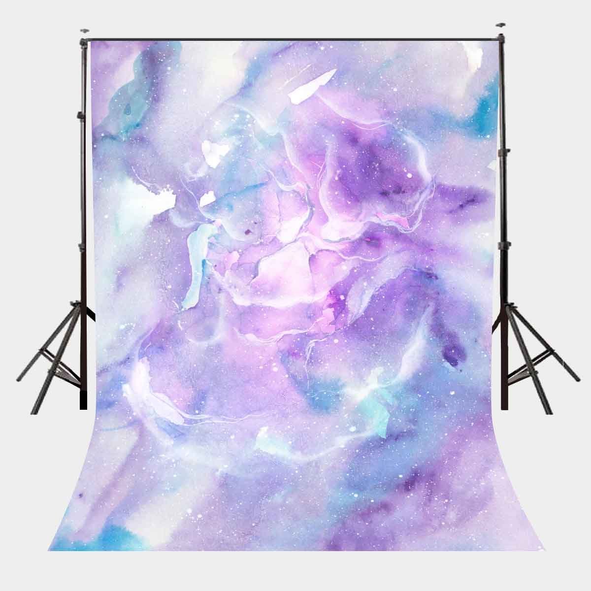 5x7ft Watercolor Marble Backdrop - Pink Purple for Studio Photography