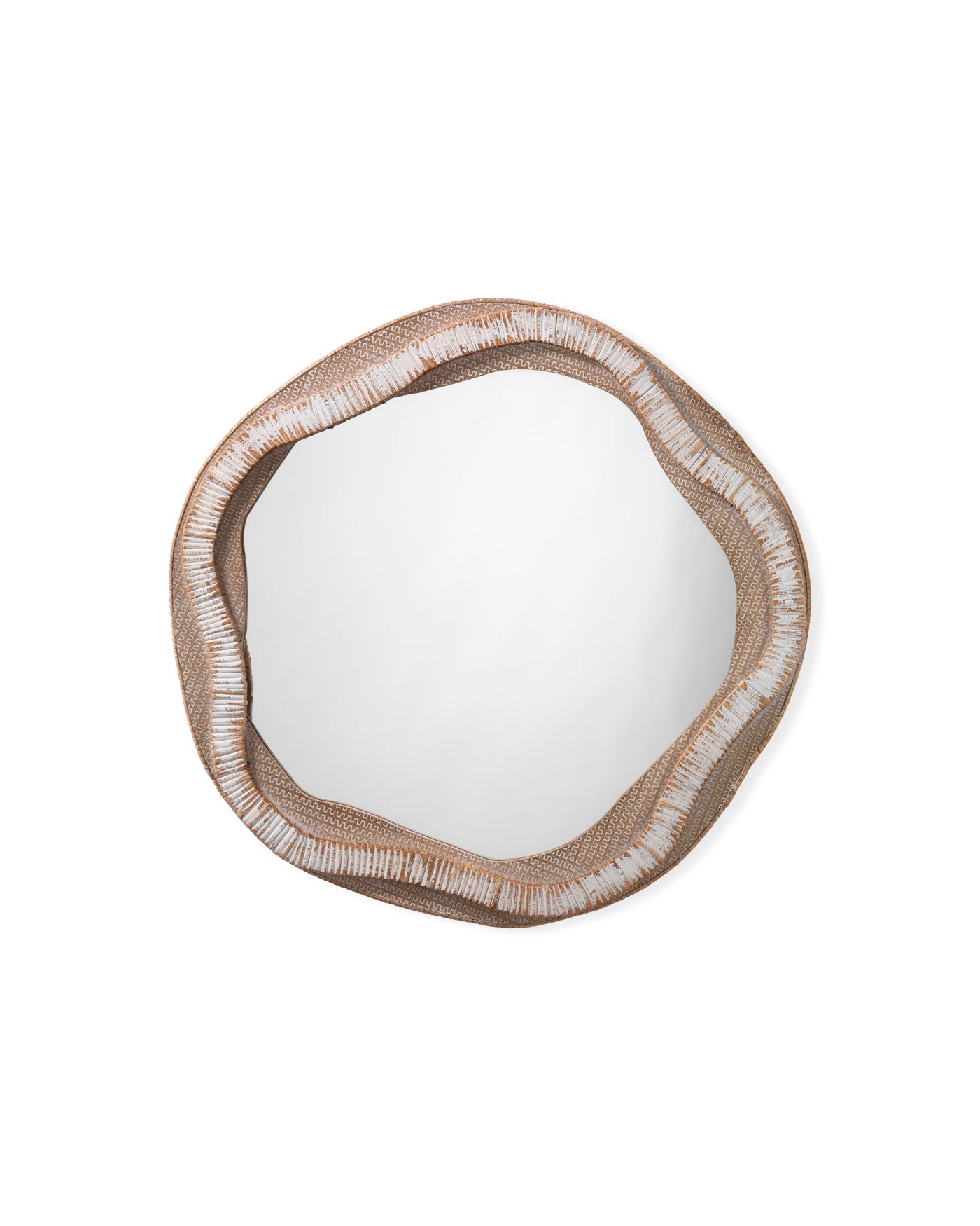 Organic Mirror with River Design - Handcrafted Home Decor for Living Room, Bedroom & Bathroom | Feng Shui & Meditation Space Enhancer