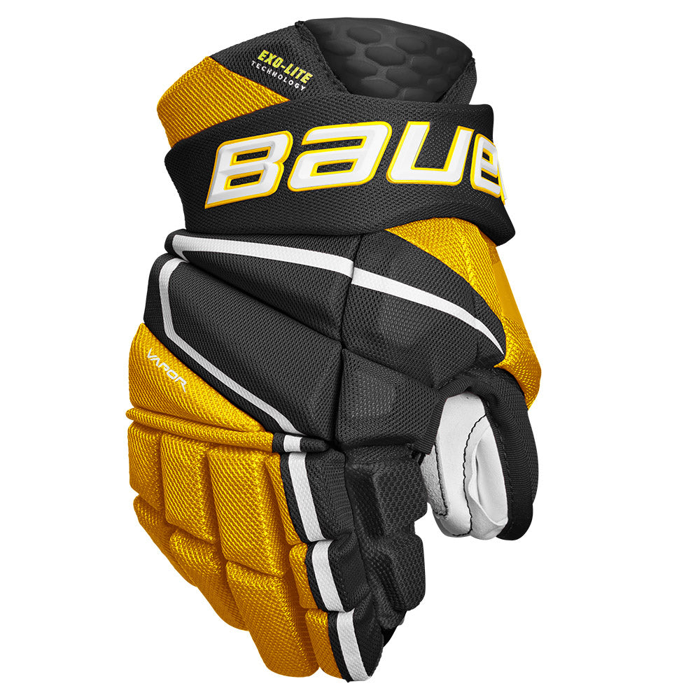 Bauer Vapor HyperLite Junior Ice Hockey Gloves - Lightweight Youth Hockey Gloves for Performance & Protection - Perfect for Practice, Games & Training