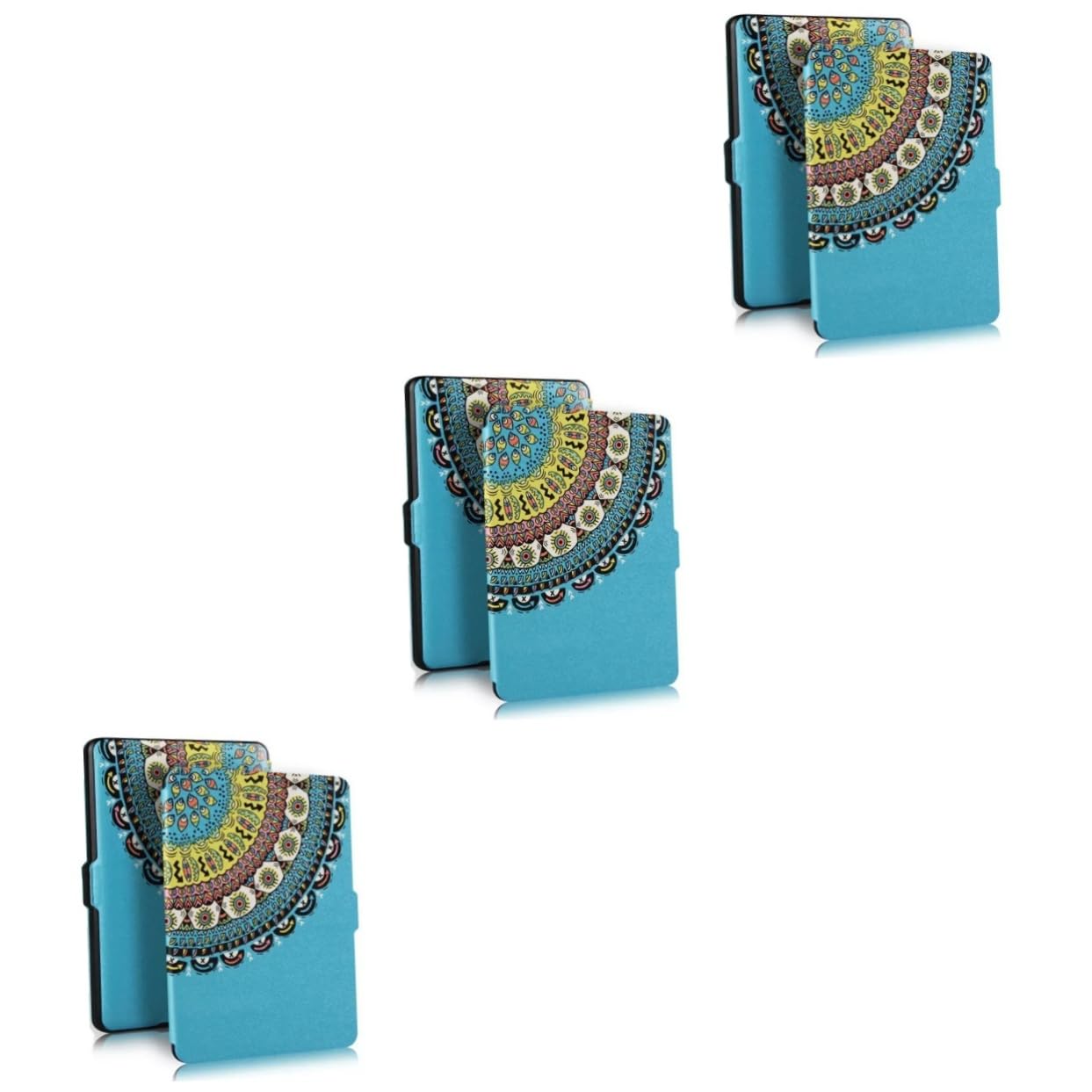 Angoily 3-Pack Ultra Thin Protective Case for Kindle Paperwhite 1/2/3 - Lightweight E-Reader Cover for Travel, Reading & Daily Use