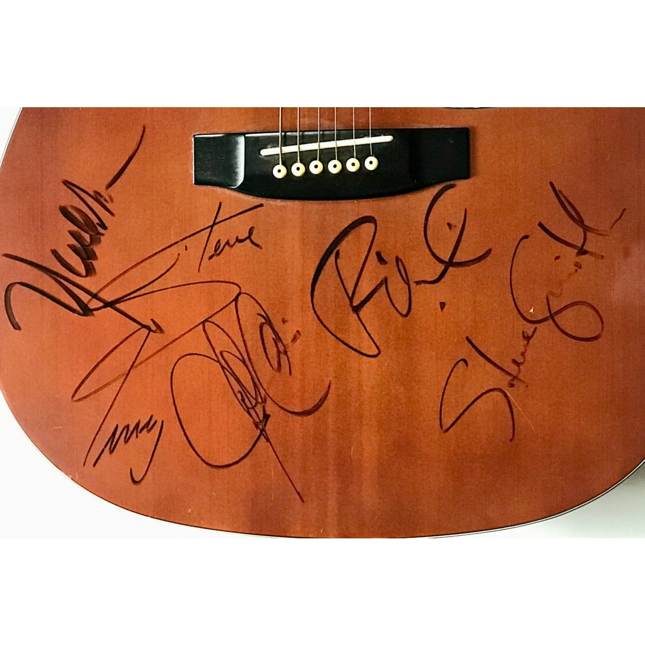 Journey Perry Schon Cain Smith Valory Signed Guitar with BAS LOA - Rare Collectible Autographed Rock Memorabilia for Music Fans & Display