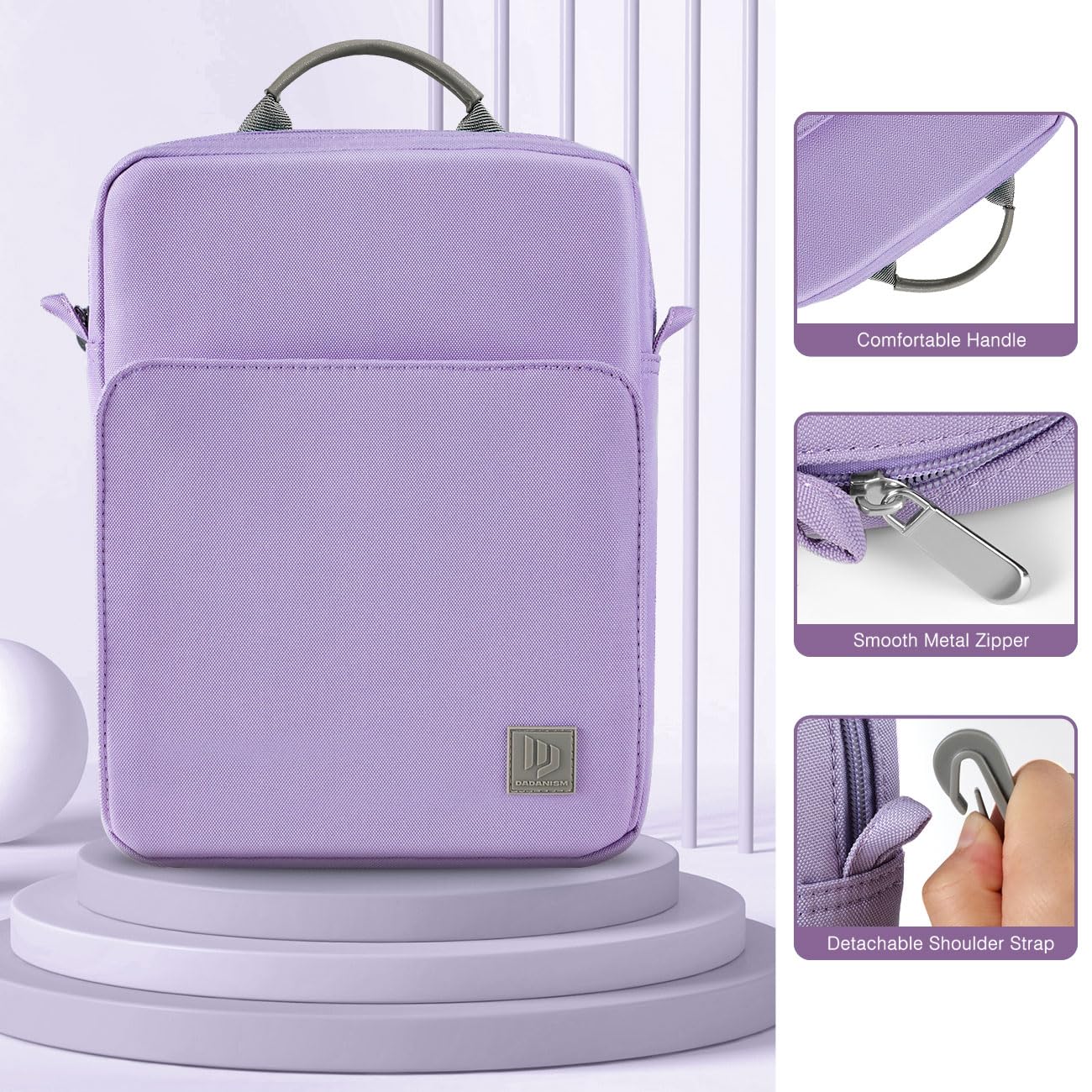 Premium 9-11 Inch Tablet Sleeve Case with Adjustable Shoulder Strap - Compatible with iPad 10th Gen 10.9