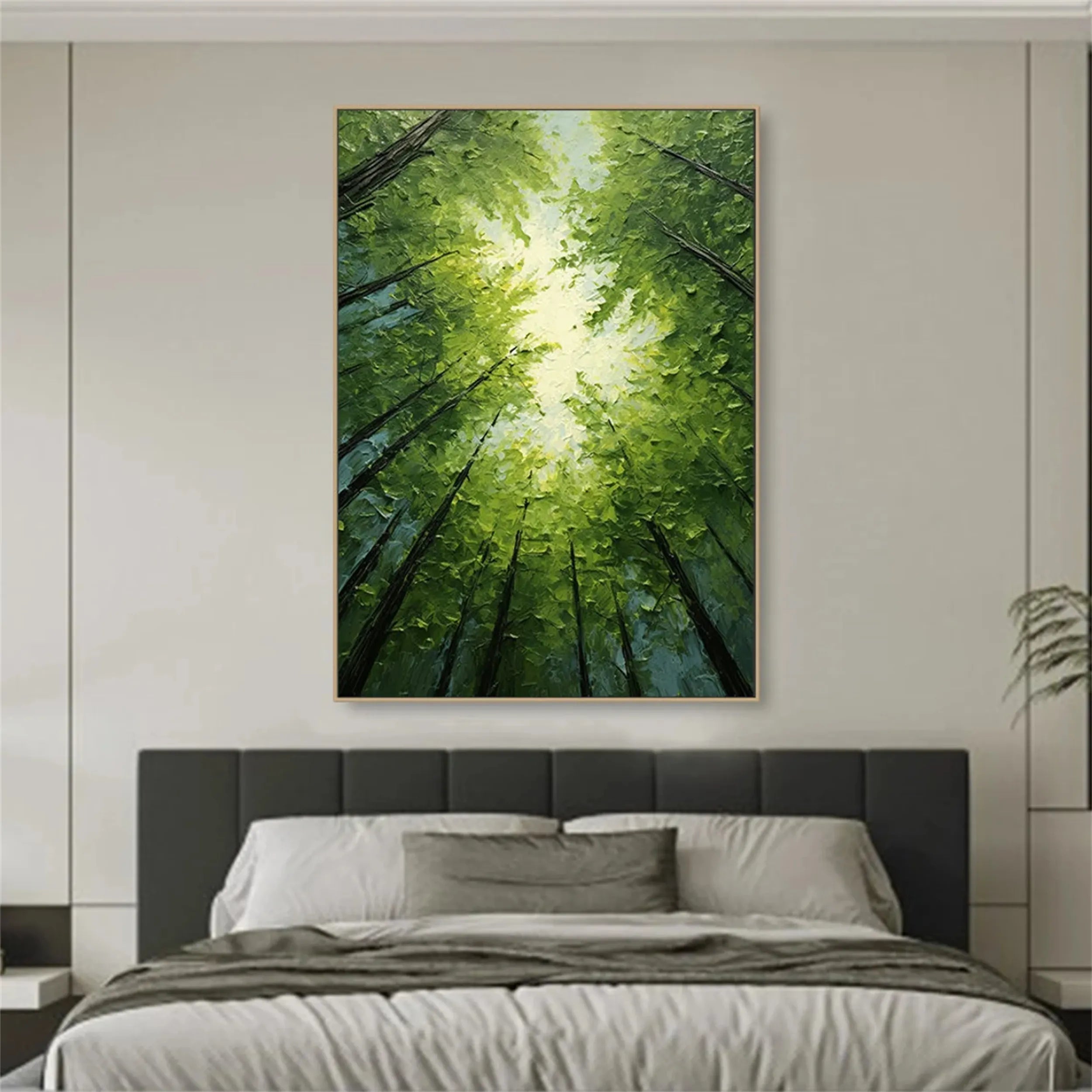Blue & Green Abstract Wall Art Canvas Print #BG041 - Modern Home Decor for Living Room, Bedroom & Office