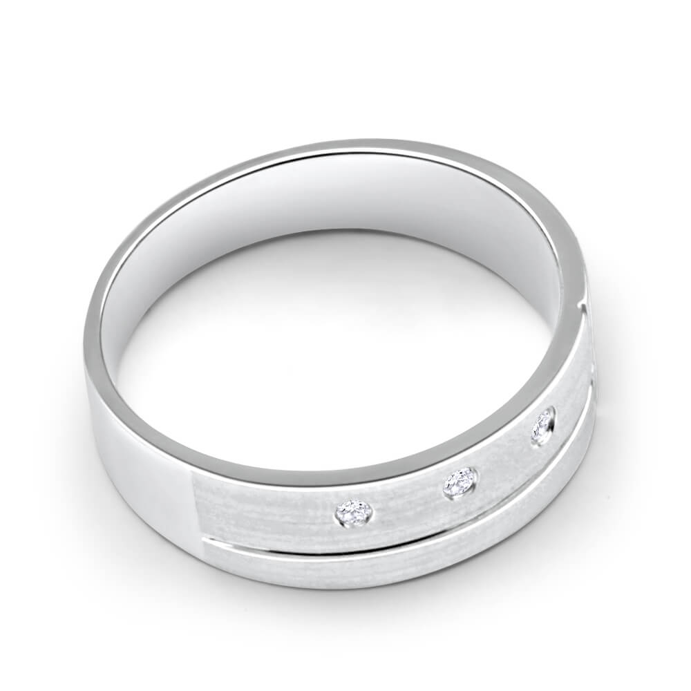 3 Diamond Sterling Silver Ring for Women - Elegant Wedding, Engagement & Anniversary Jewelry Gift