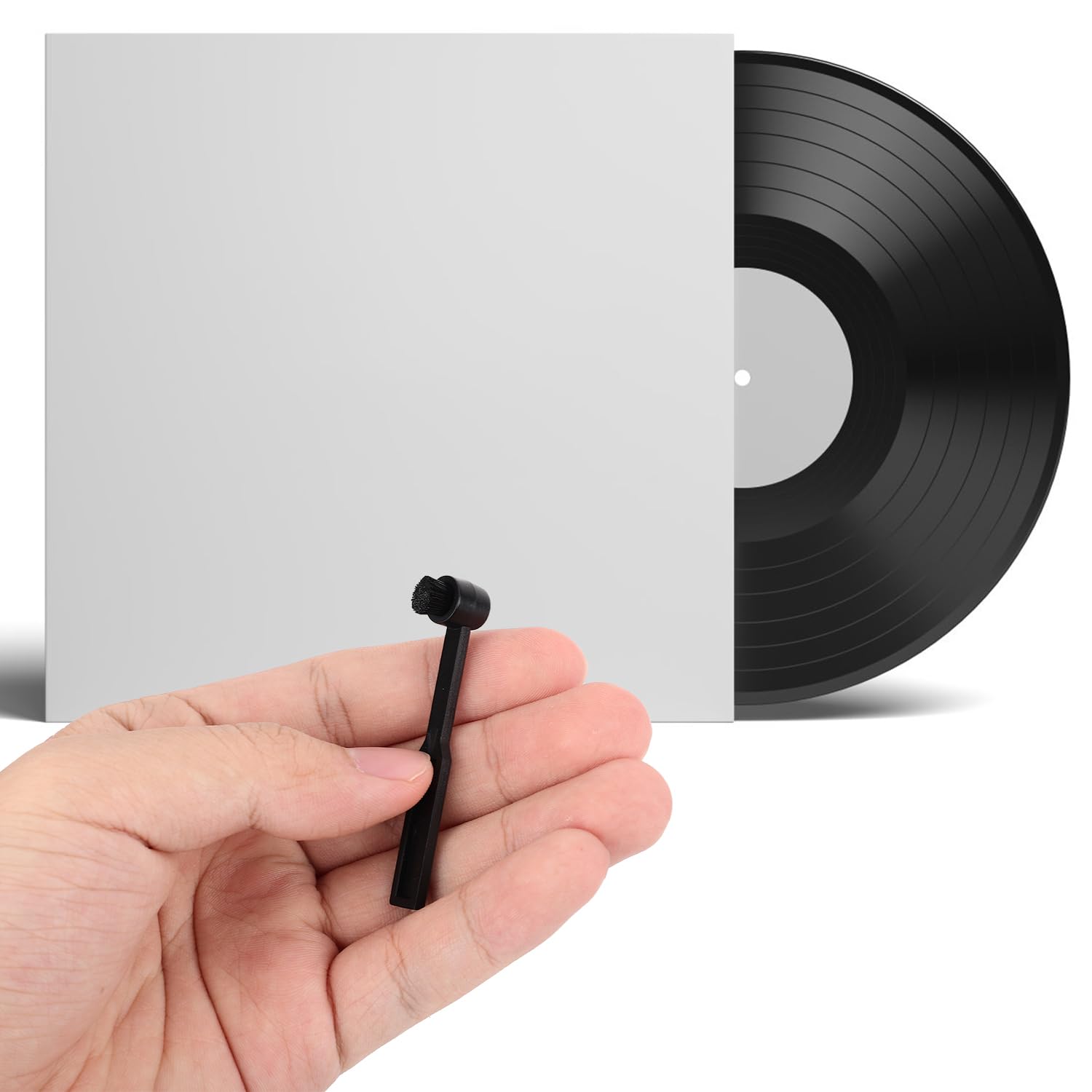 2-Pack Vinyl Record Cleaning Brush & Carbon Fiber Stylus Cleaner – Anti-Static Turntable Needle Brush for LP Records, DJ Equipment, and Home Audio Systems – Perfect for Vinyl Collectors and Audiophiles