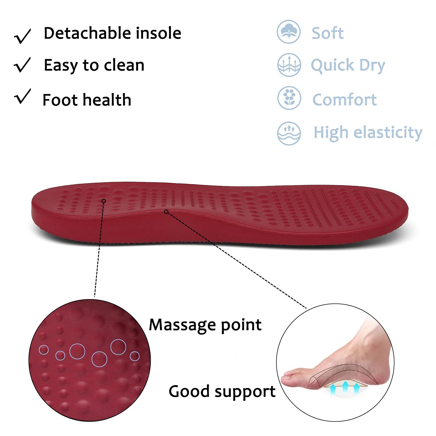 ChayChax Arch Support Clogs for Men & Women - Slip-On Garden Shoes with Removable Cushion Footbed - Comfortable Outdoor Beach Slippers for Walking, Gardening & Relaxation
