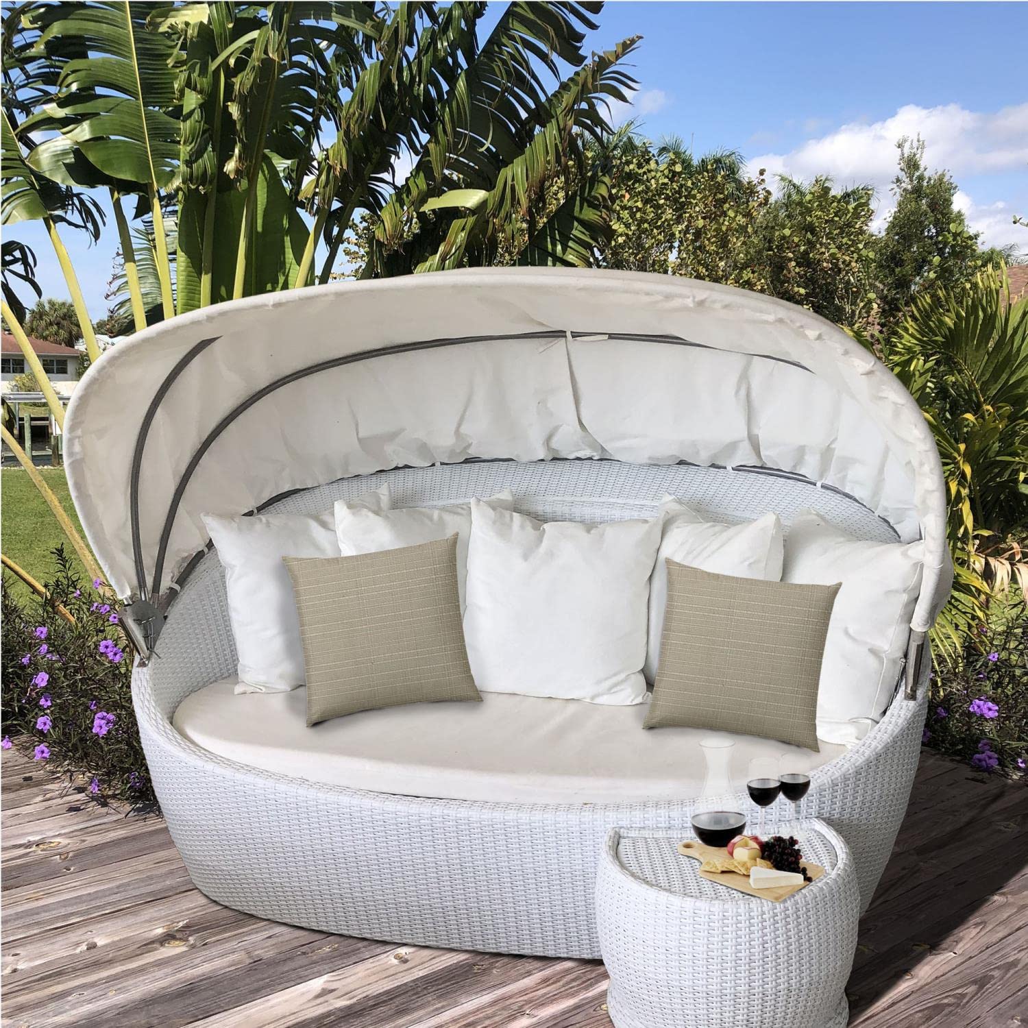 Outdoor/Indoor Pillows with Sewn Closure - Home & Garden Decor