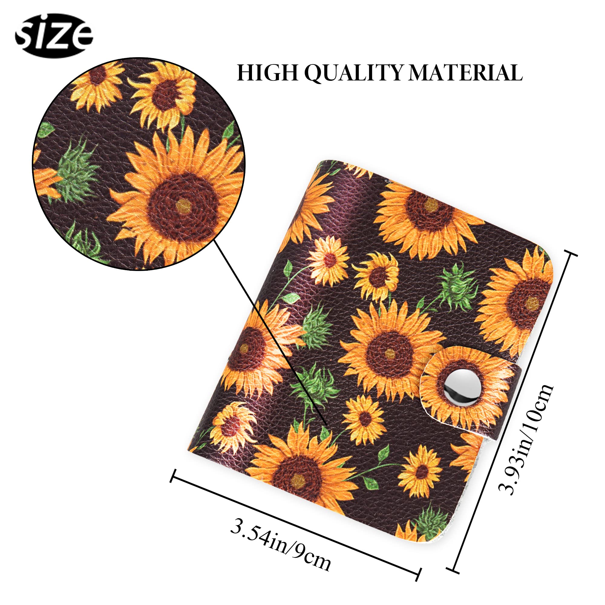 Hennaja Clear Plastic Pill Pouches - Self Sealing Travel Medicine Organizer Storage (2-Sunflower, 2 Pack) - Perfect for Daily Medication, Travel & Emergency Kits