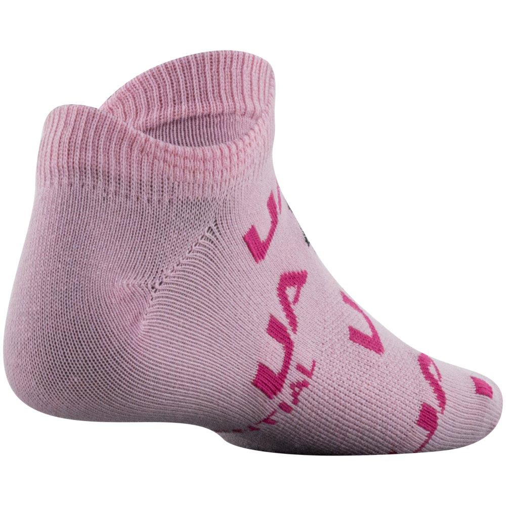 Under Armour Youth Essential No Show Socks 6-Pack for Girls - Breathable & Cushioned Athletic Socks for Running, School & Everyday Comfort