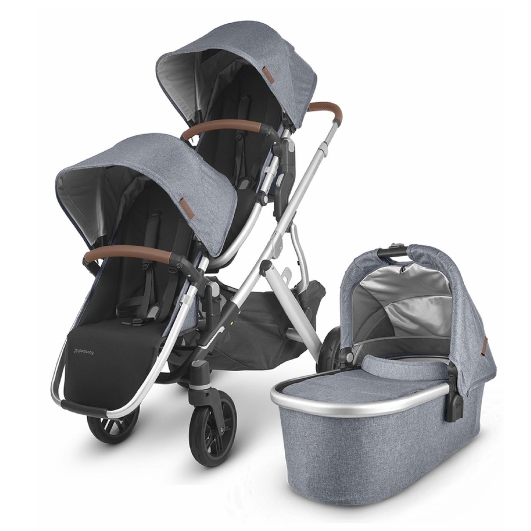 UPPAbaby Vista V2 Double Stroller - Lightweight All-Terrain Baby Stroller with Adjustable Canopy | Perfect for Twins, Siblings & Everyday Use in Parks, Shopping & Travel